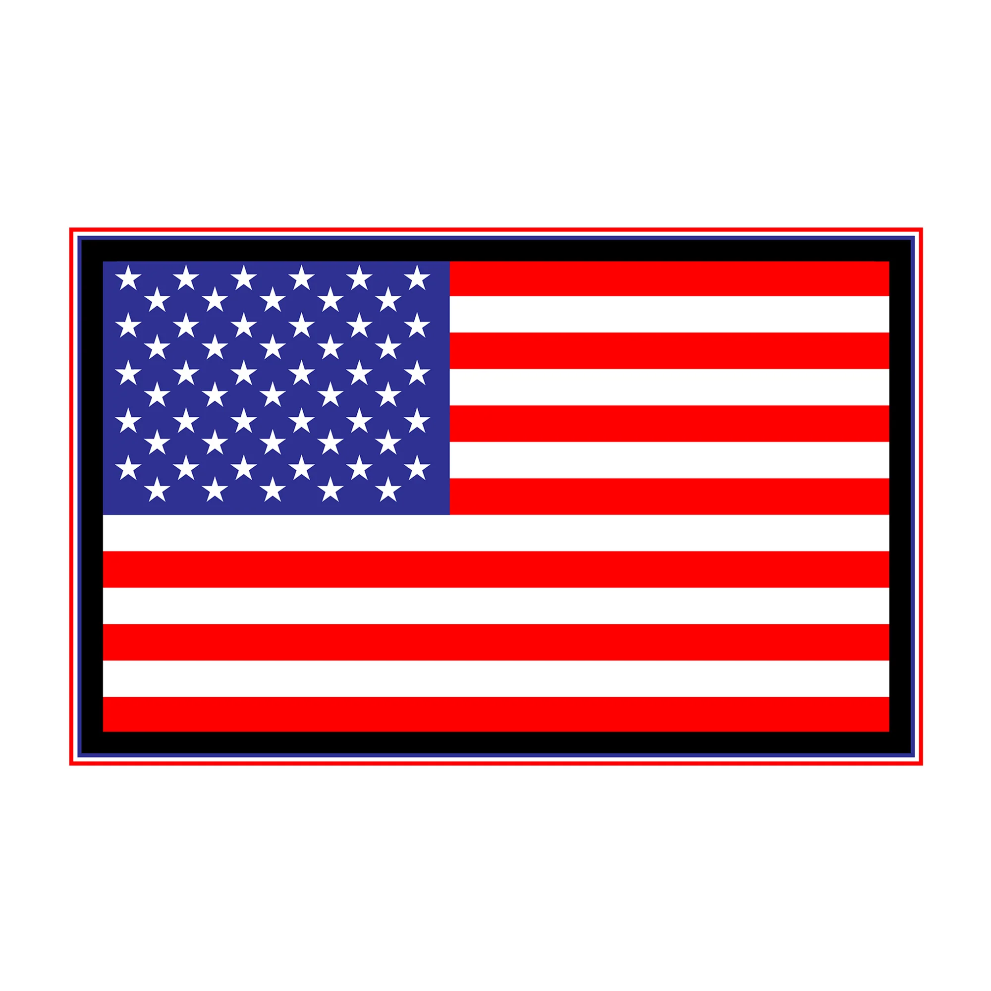 3D American Flag SVG