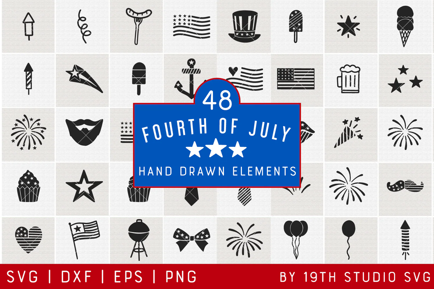 4th of July Illustration Bundle | VB37