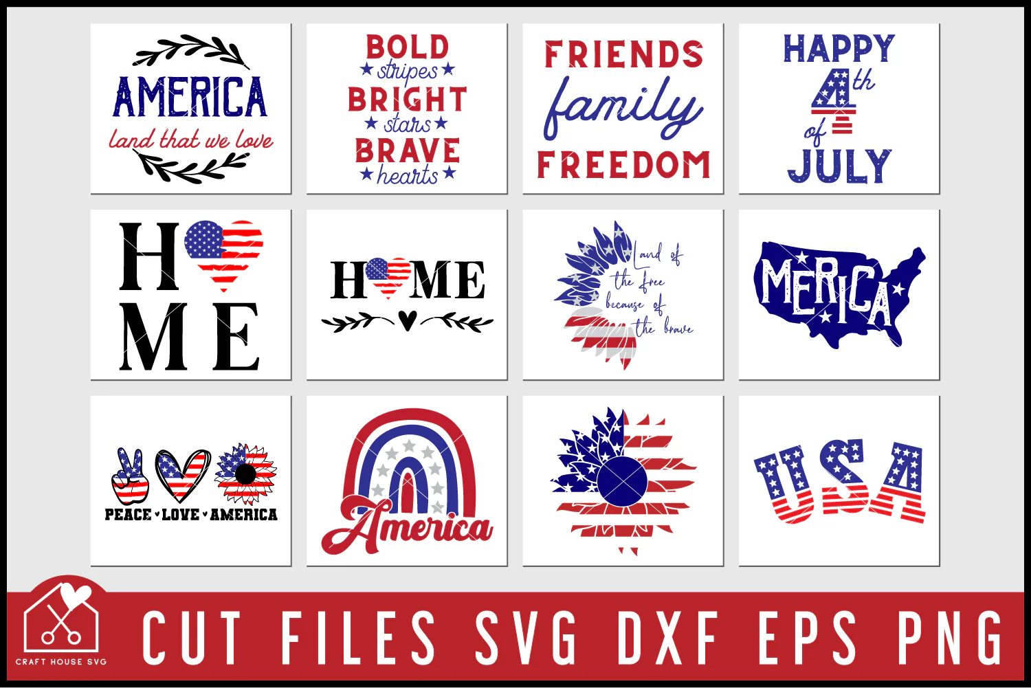 4th of July Shirt SVG Bundle - Image 3