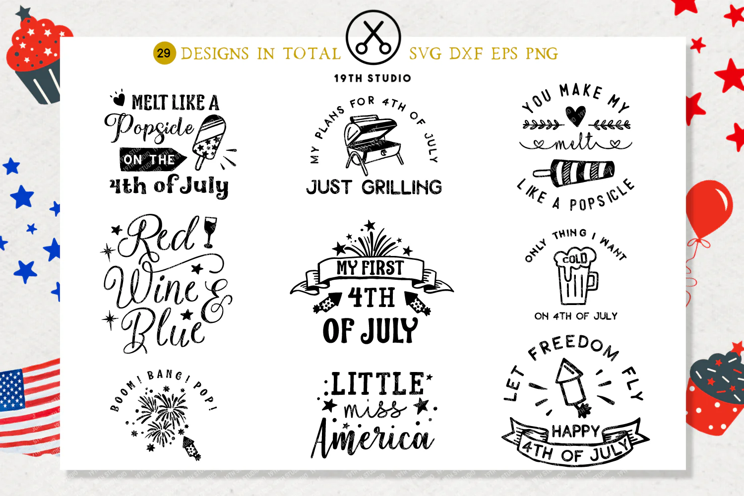 4th of July SVG Bundle - Image 5