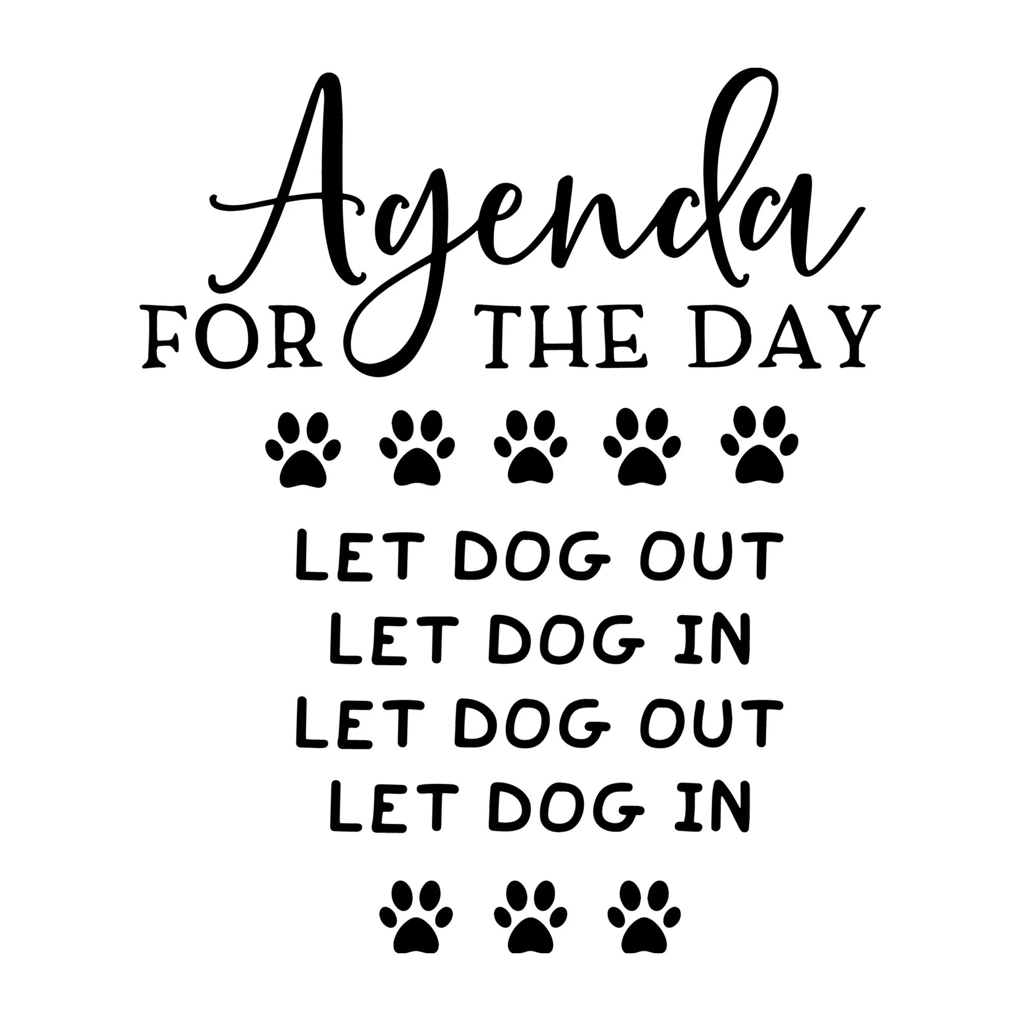 Agenda for the Day SVG