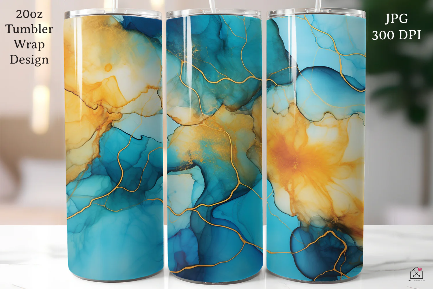 Alcohol Ink 20oz Tumbler Wrap Bundle Sublimation Designs JPG - Image 5