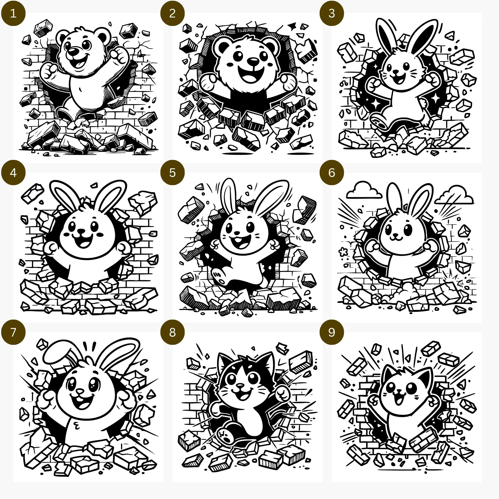 Animal Breakout SVG Bundle - Image 2