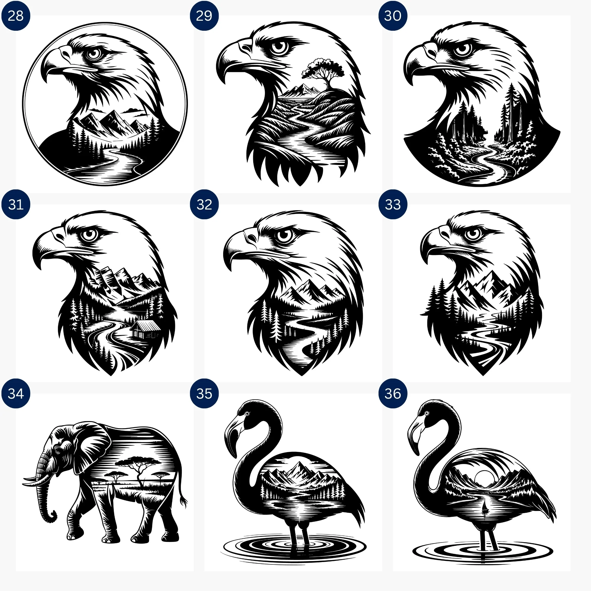Animal Silhouette SVG Bundle - Image 5