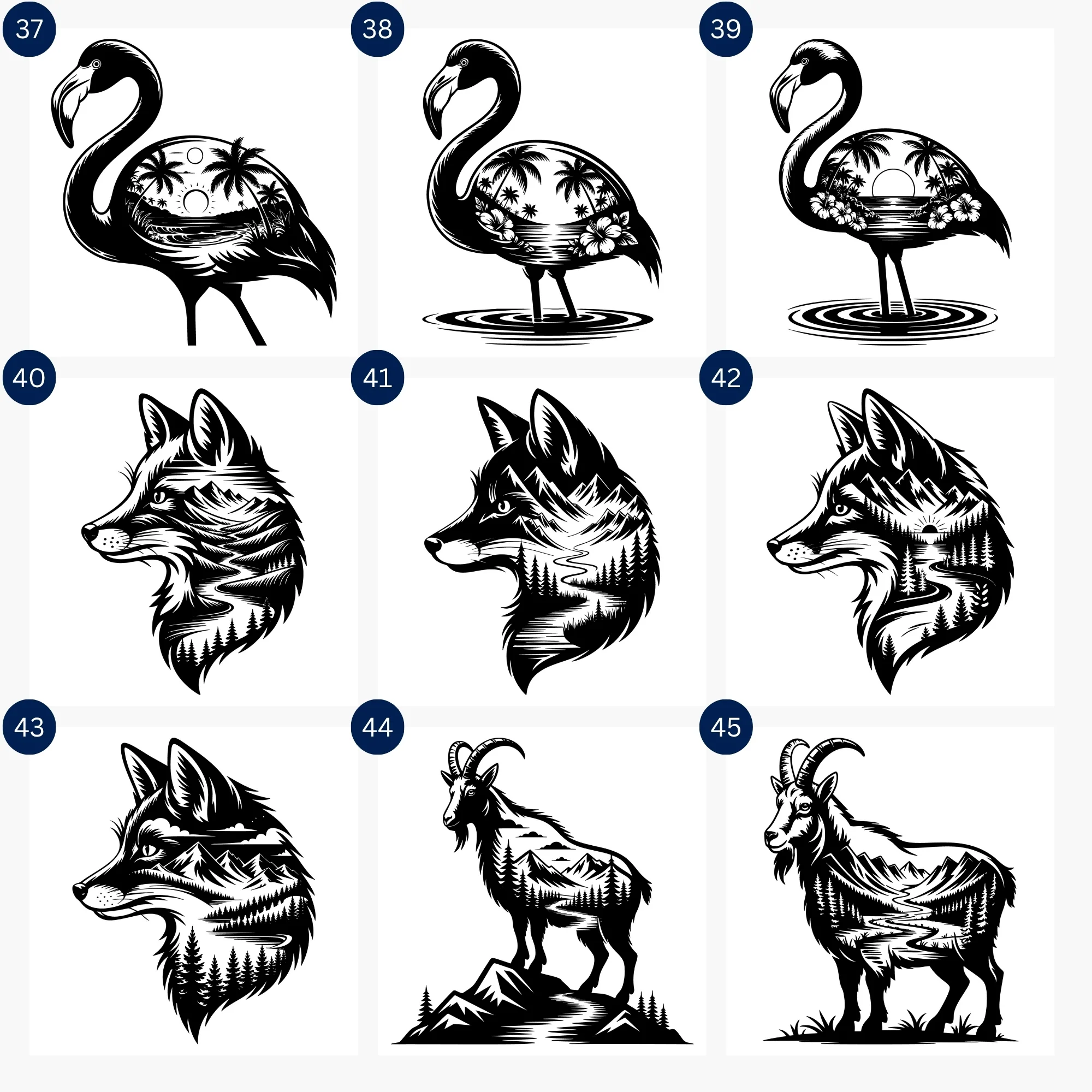 Animal Silhouette SVG Bundle - Image 6