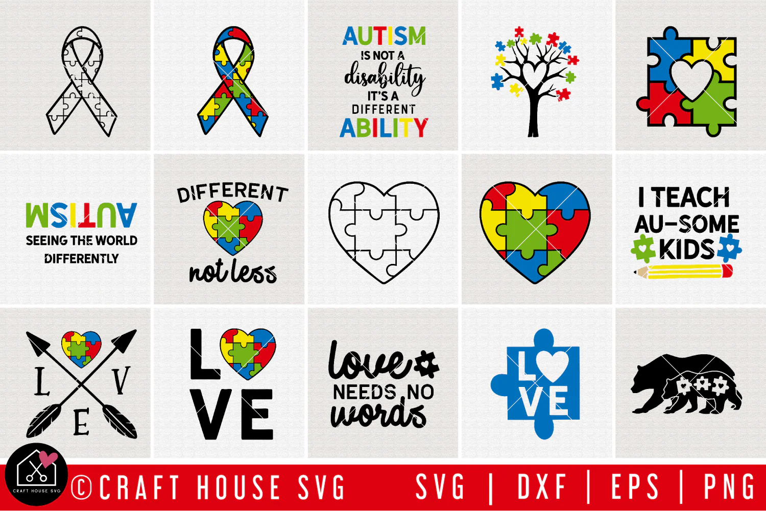 Autism SVG Bundle - Image 3