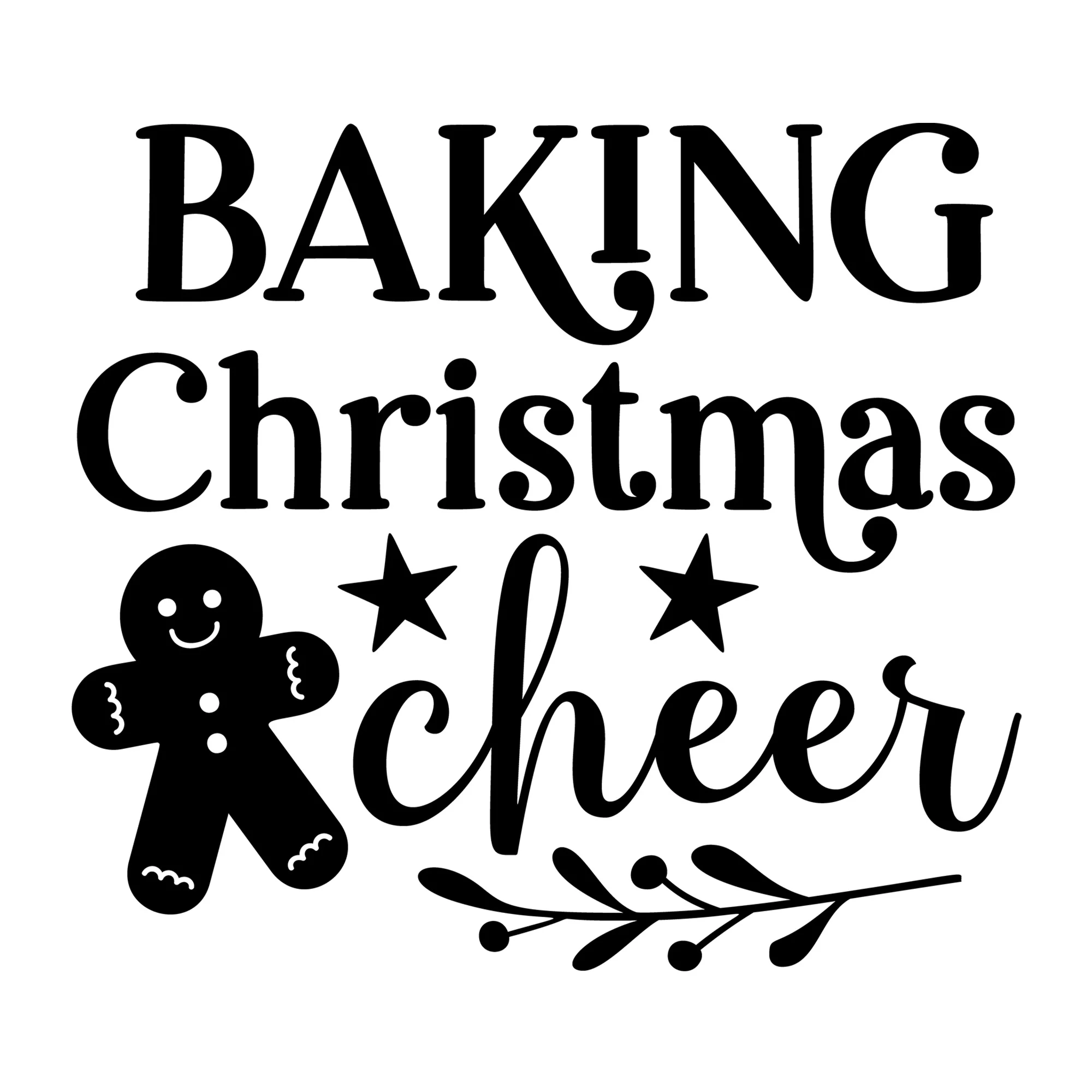 Baking Christmas Cheer SVG