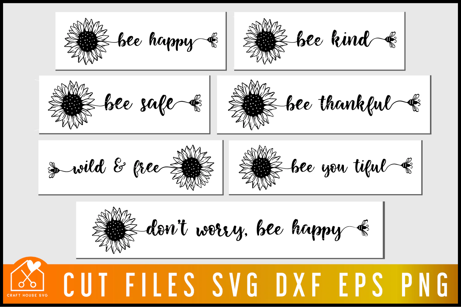 Bee Quotes Sunflower SVG Bundle - Image 3