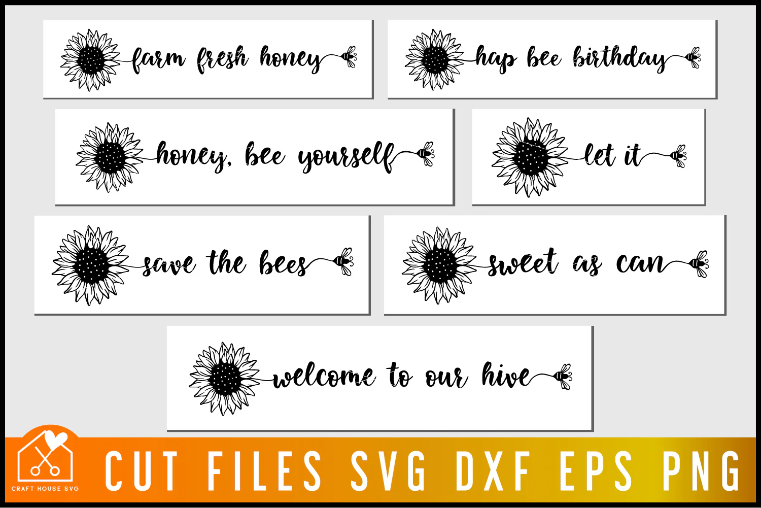 Bee Quotes Sunflower SVG Bundle - Image 4