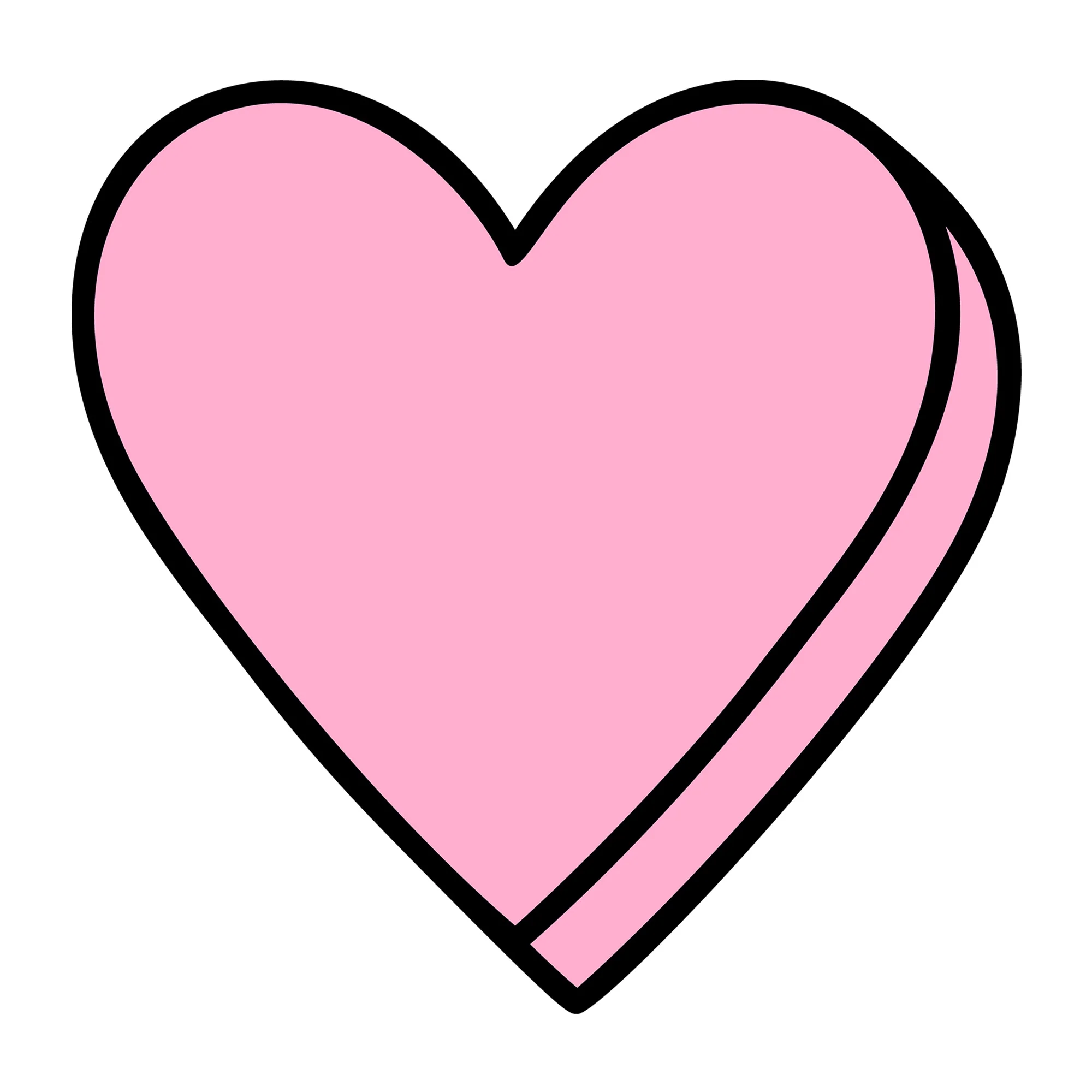 Blank Pink Conversation Heart SVG