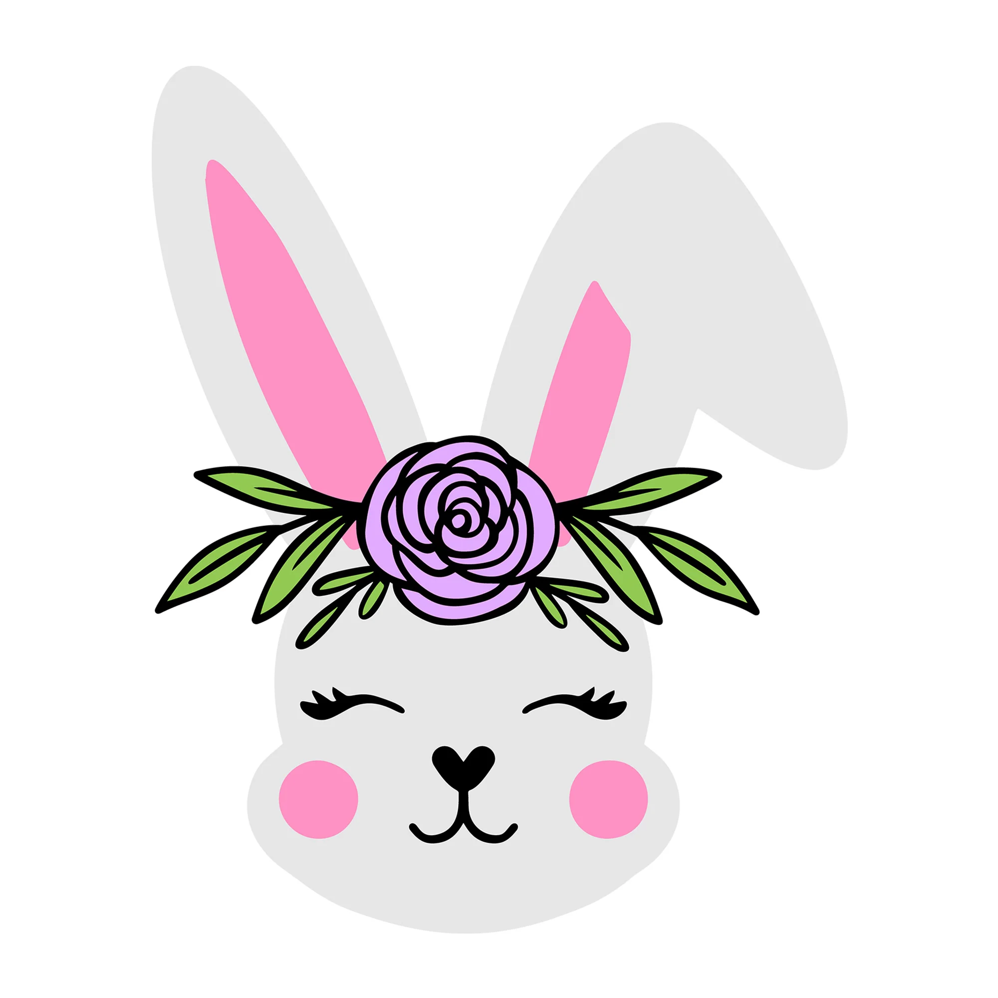 Bunny Face SVG