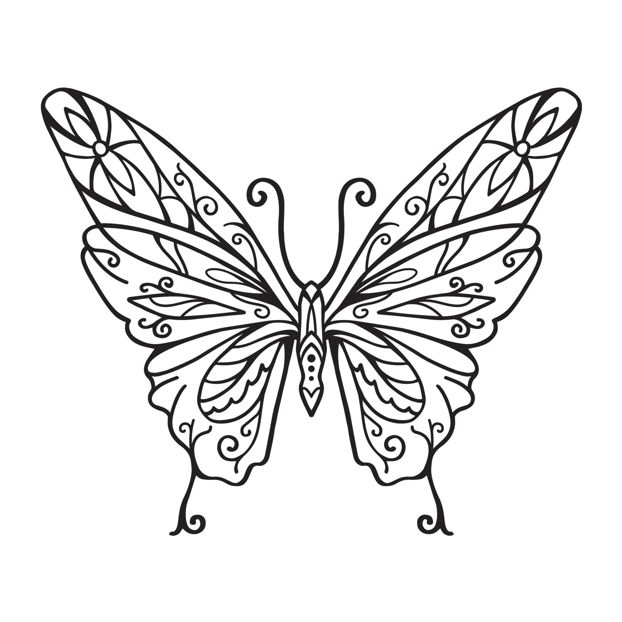 Butterfly Mandala SVG