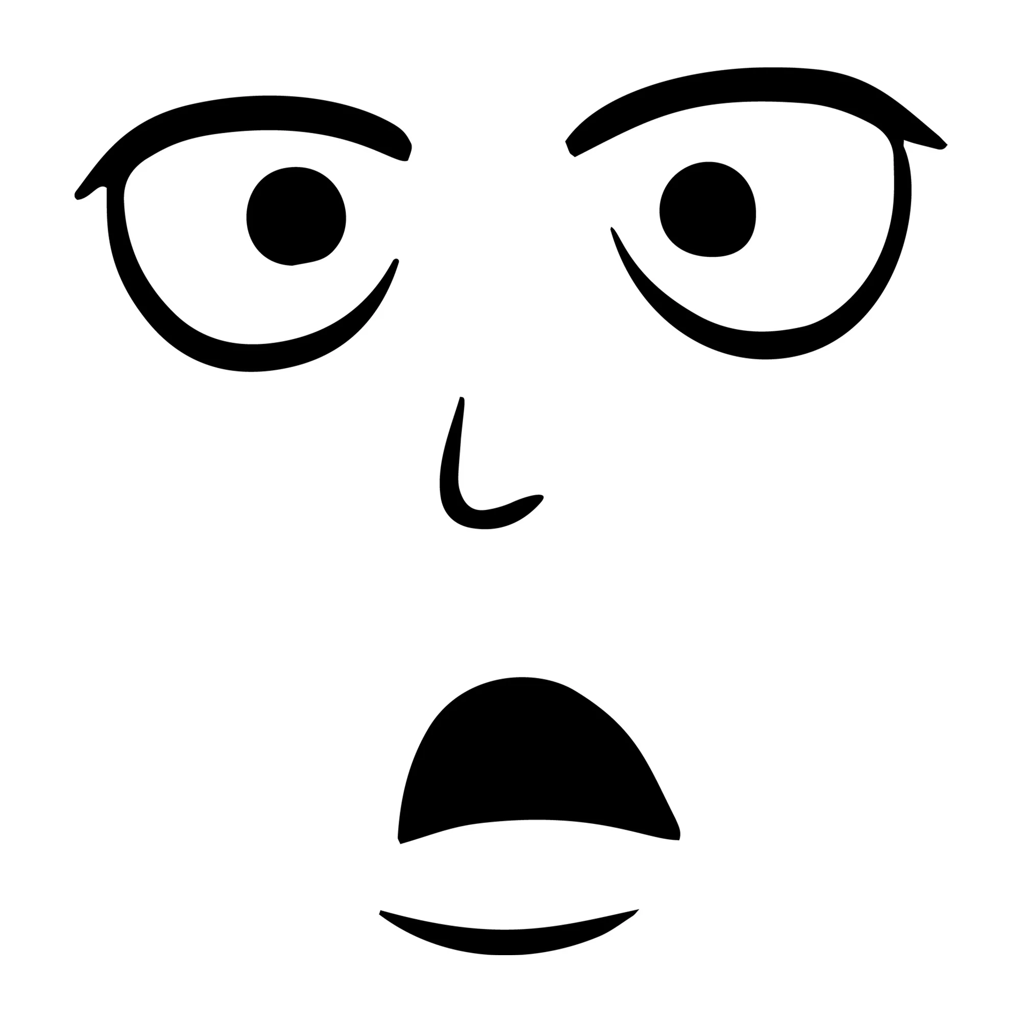 Cartoon Face SVG