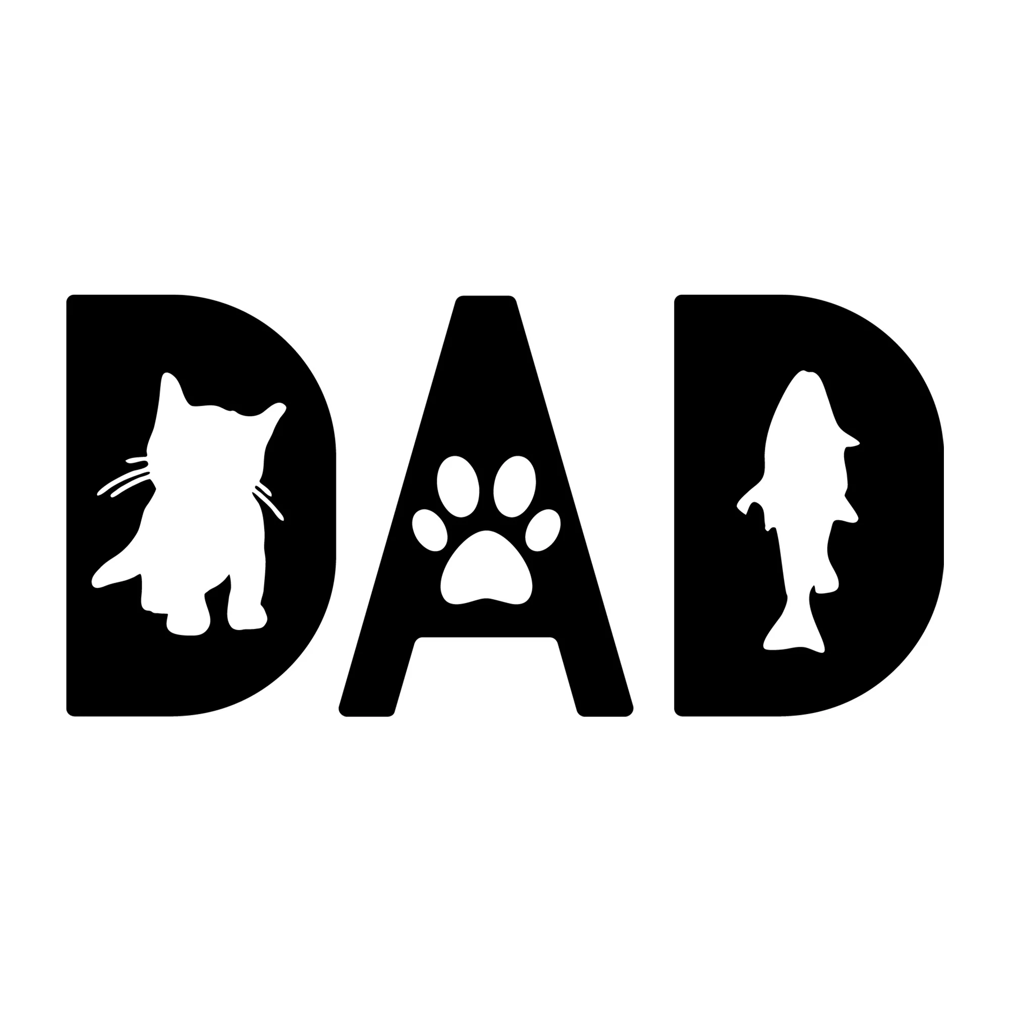 Cat Dad SVG