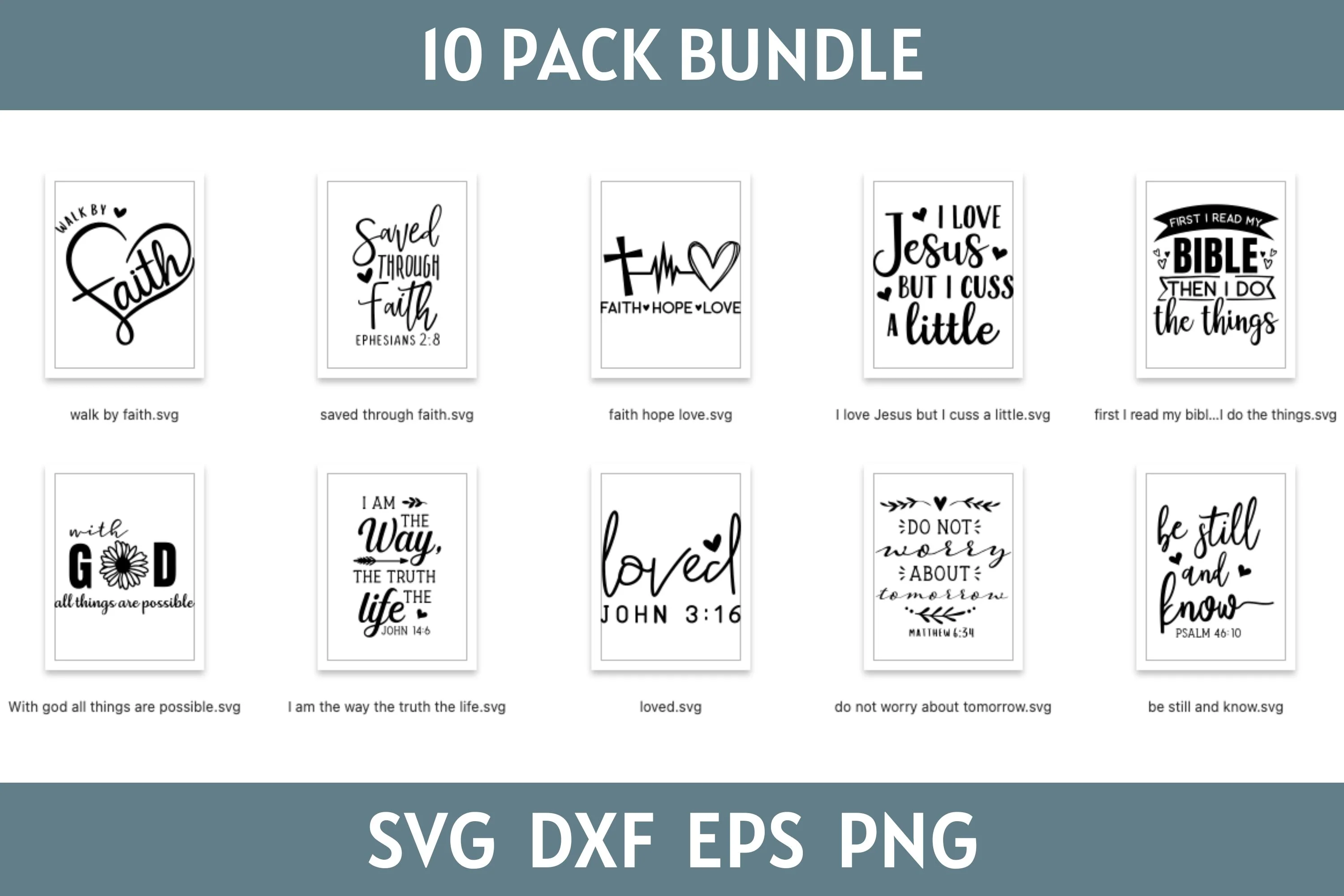 Christian SVG Bundle Scripture Bundle - Image 2