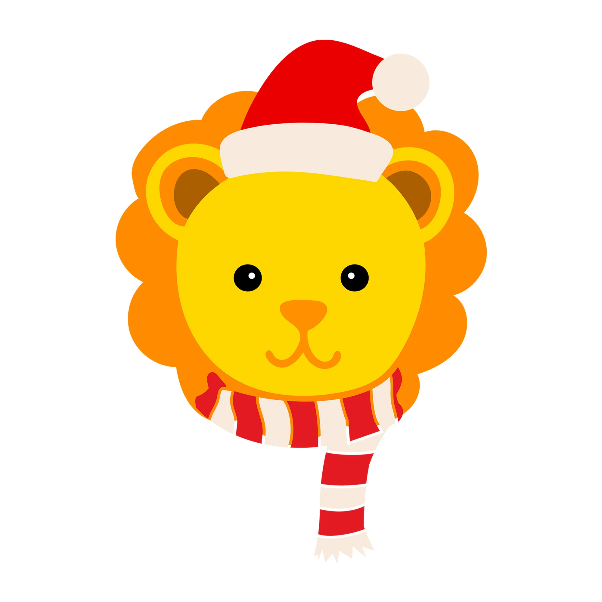 Christmas Lion SVG