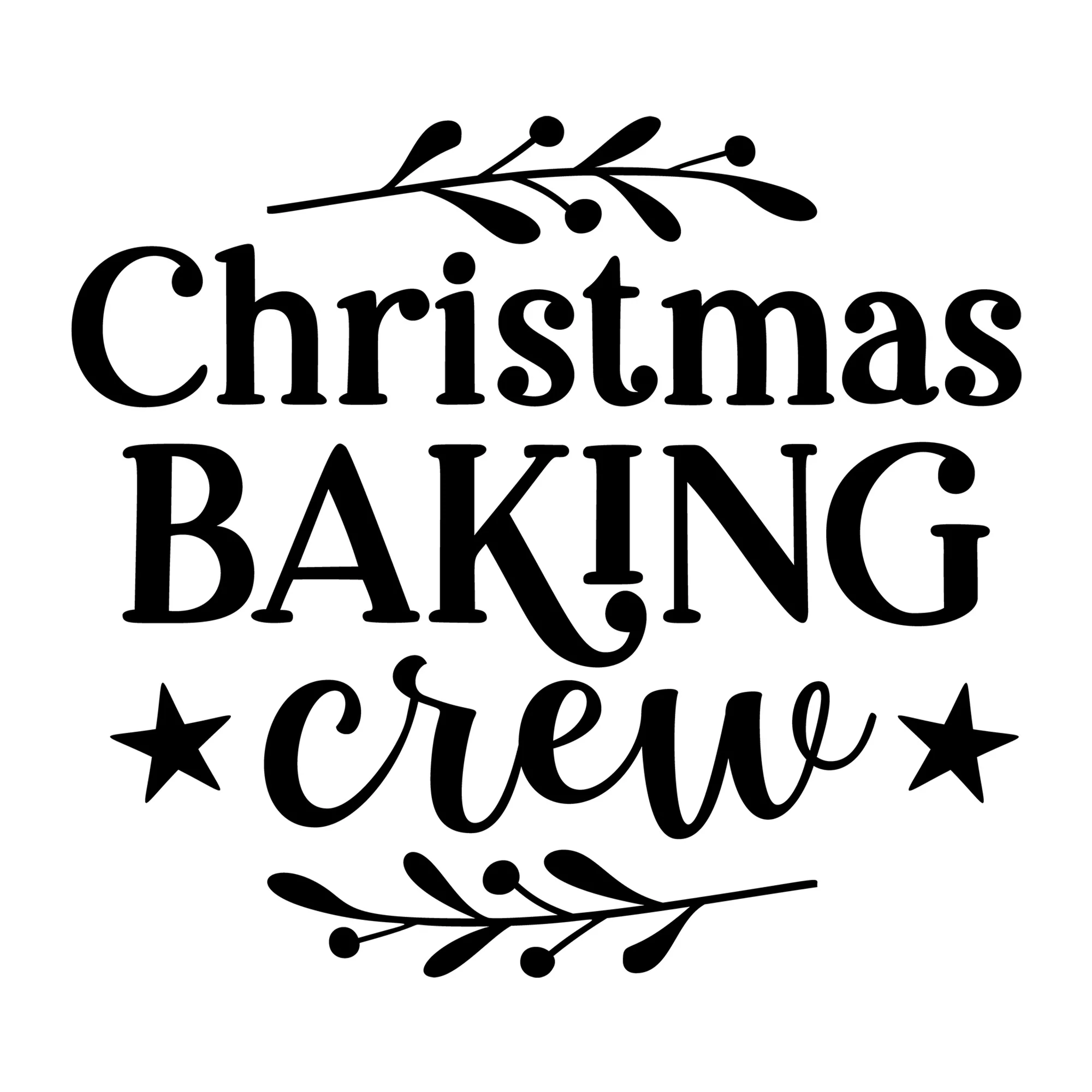 Christmas Baking Crew SVG