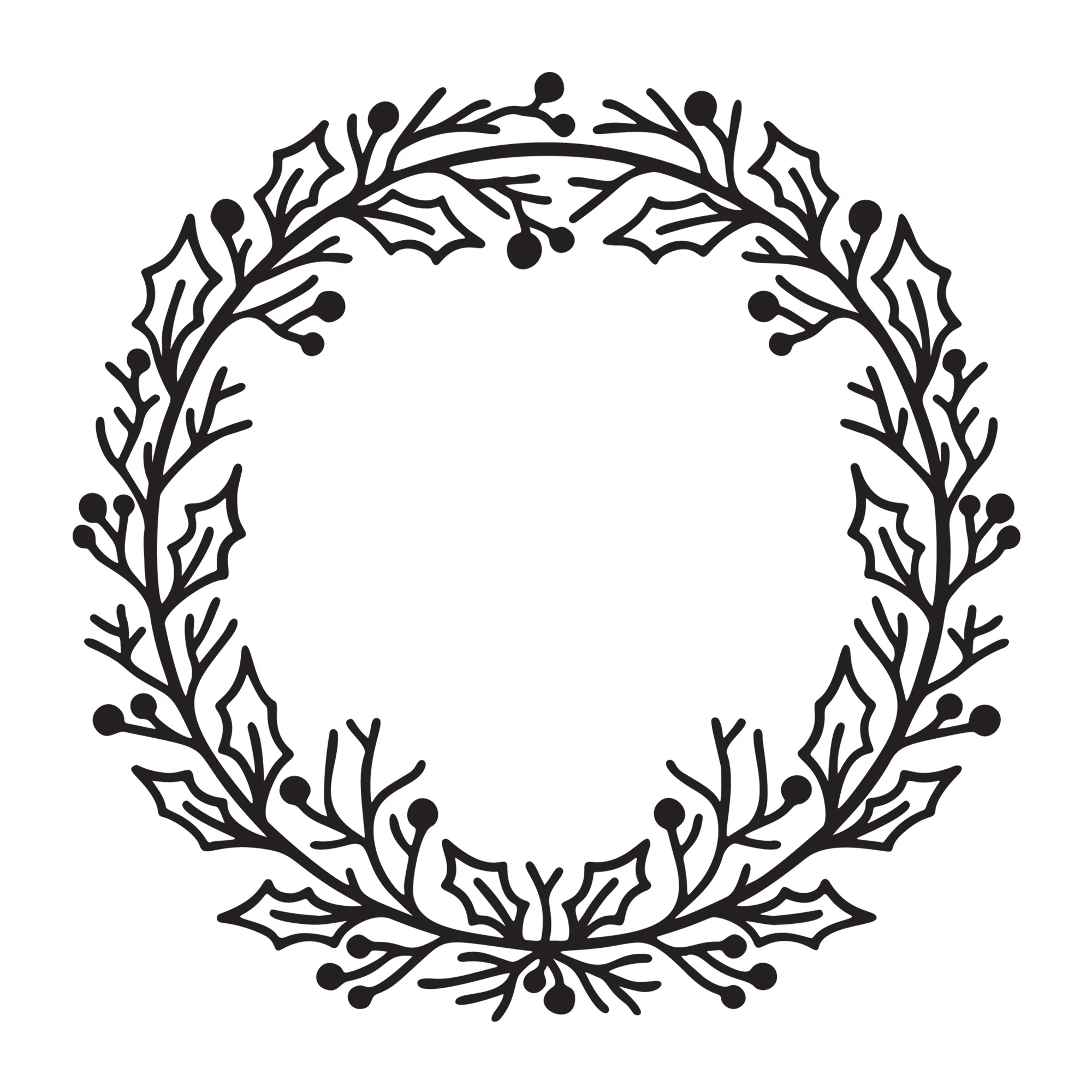 Christmas Wreath SVG