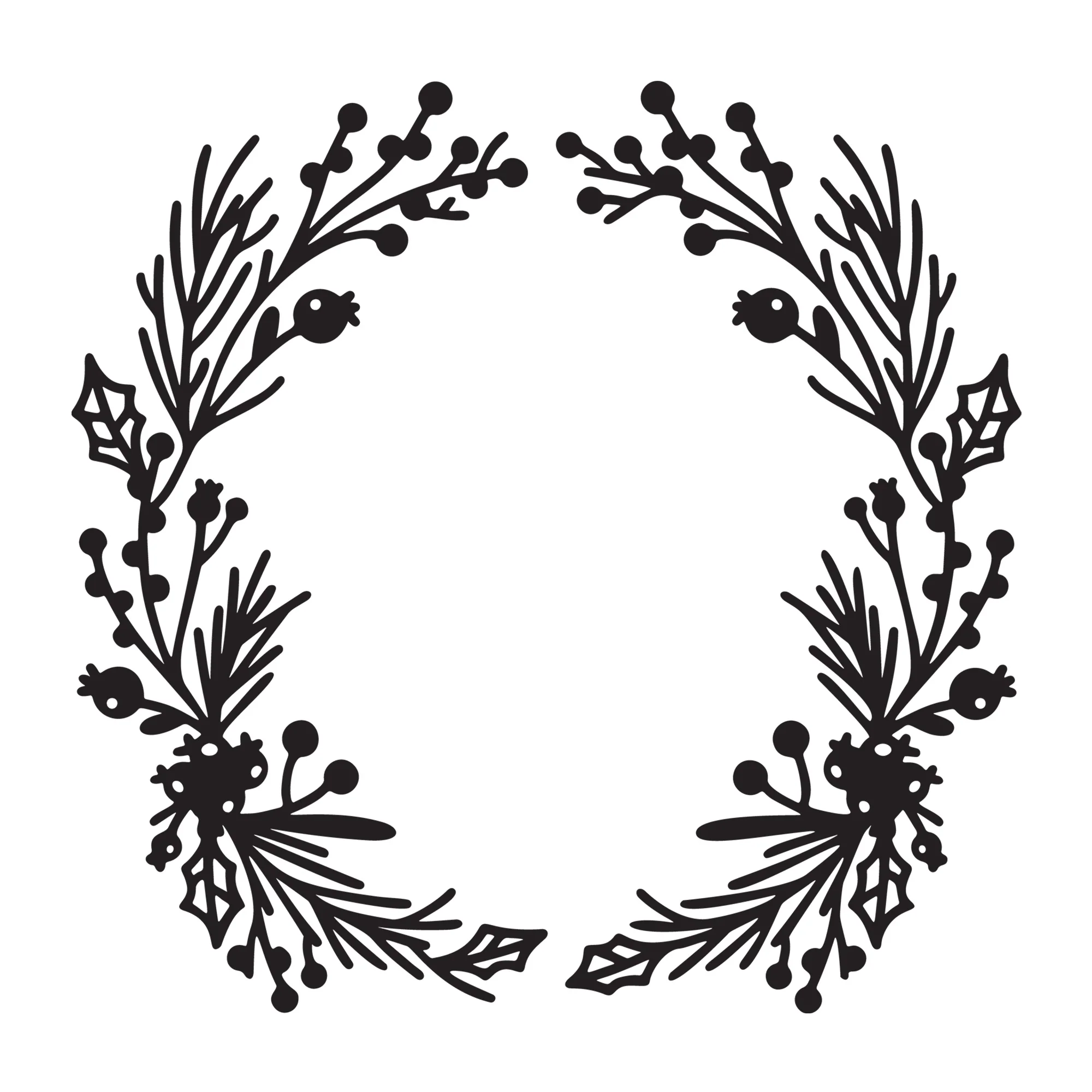 Christmas Wreath SVG