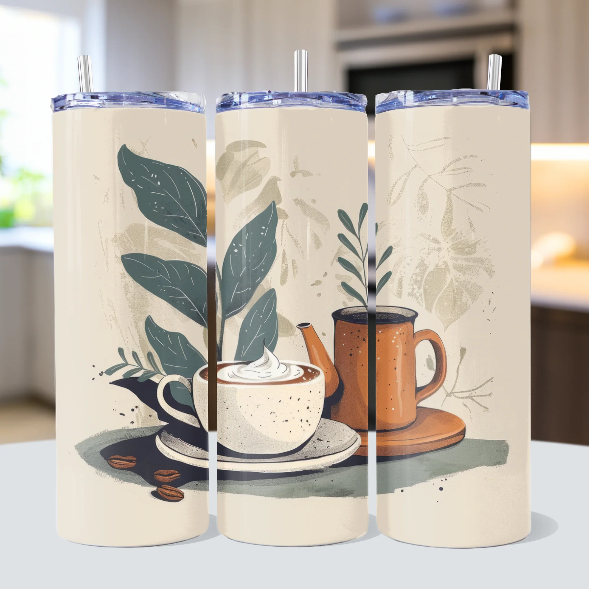 Coffee Tumbler Sublimation Bundle PNG 20 oz - Image 2