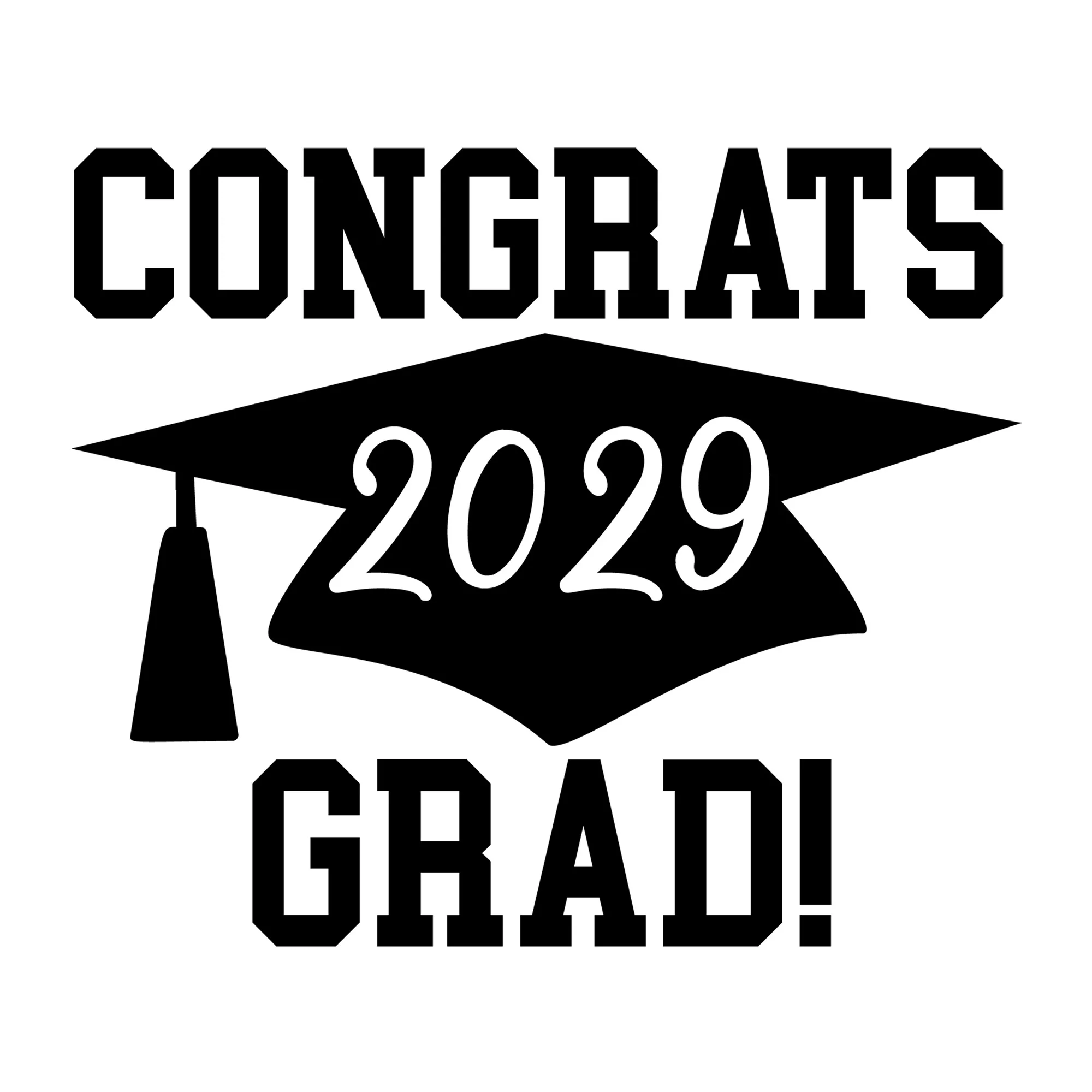 Congrats Grad 2029 SVG