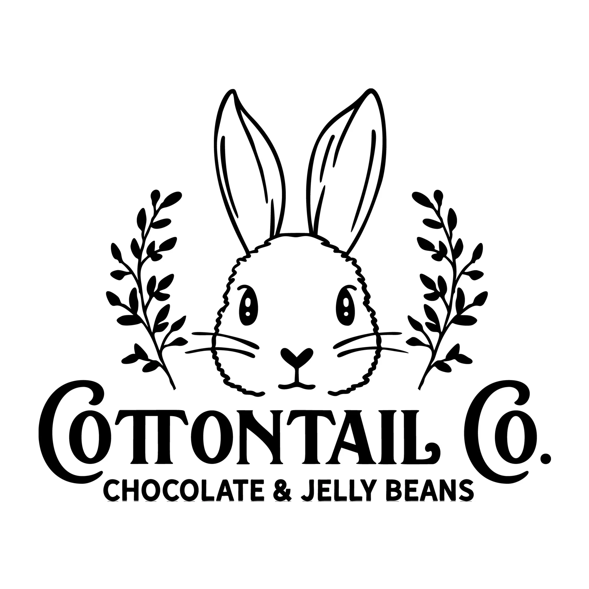 Cottontail Co Chocolate Jelly Beans SVG