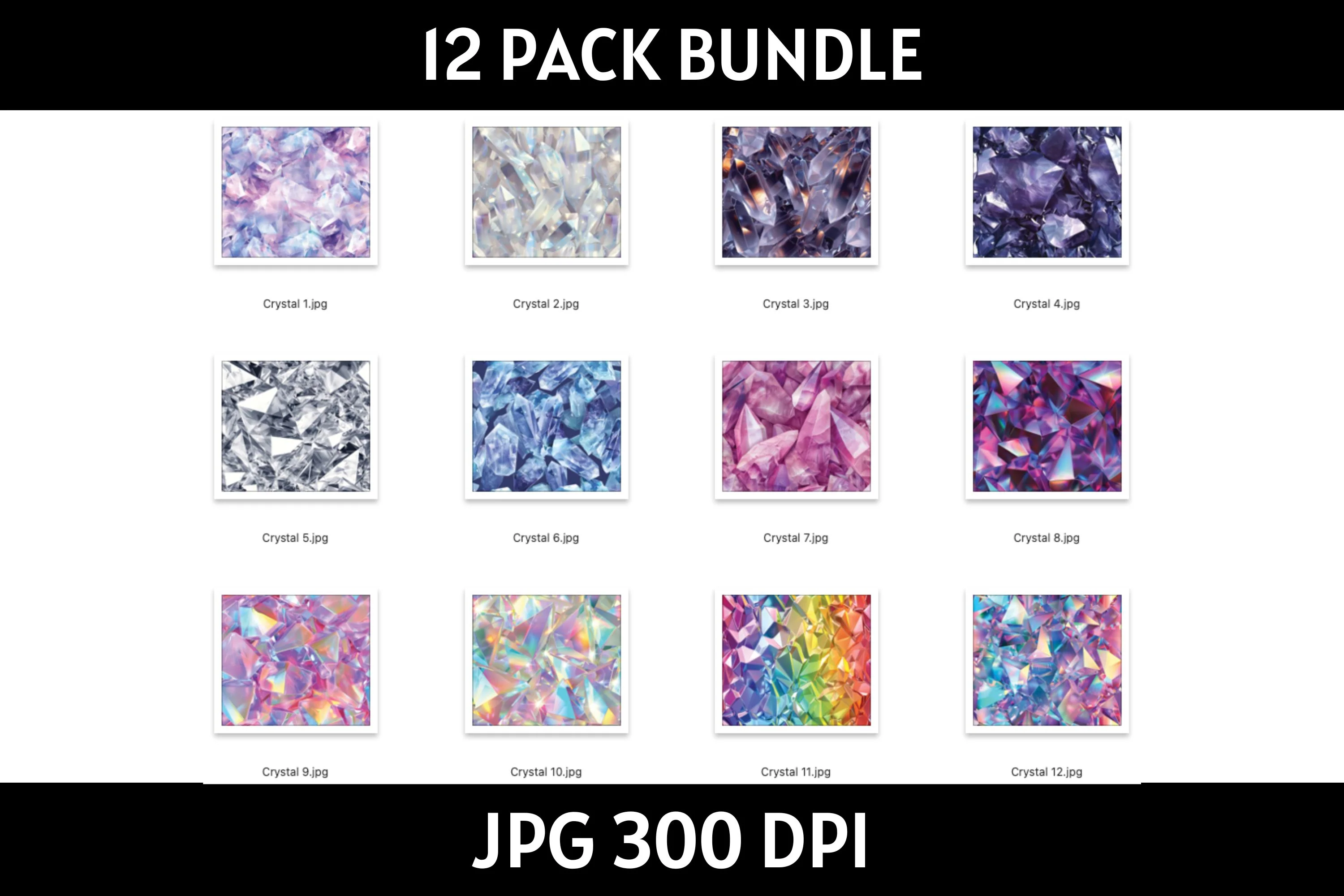 Crystal 20 oz Tumbler Wrap Bundle Holographic Sublimation Designs JPG - Image 4