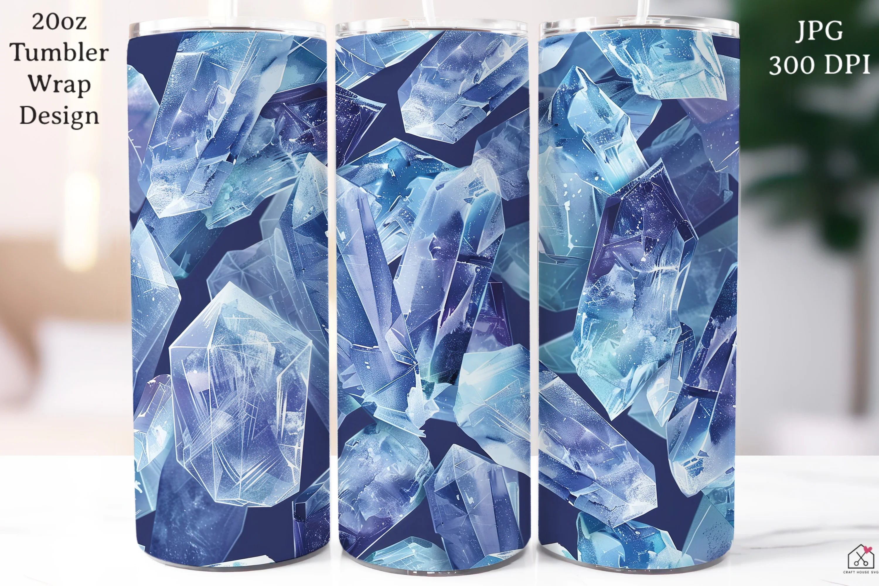 Crystal 20 oz Tumbler Wrap Bundle Holographic Sublimation Designs JPG - Image 6