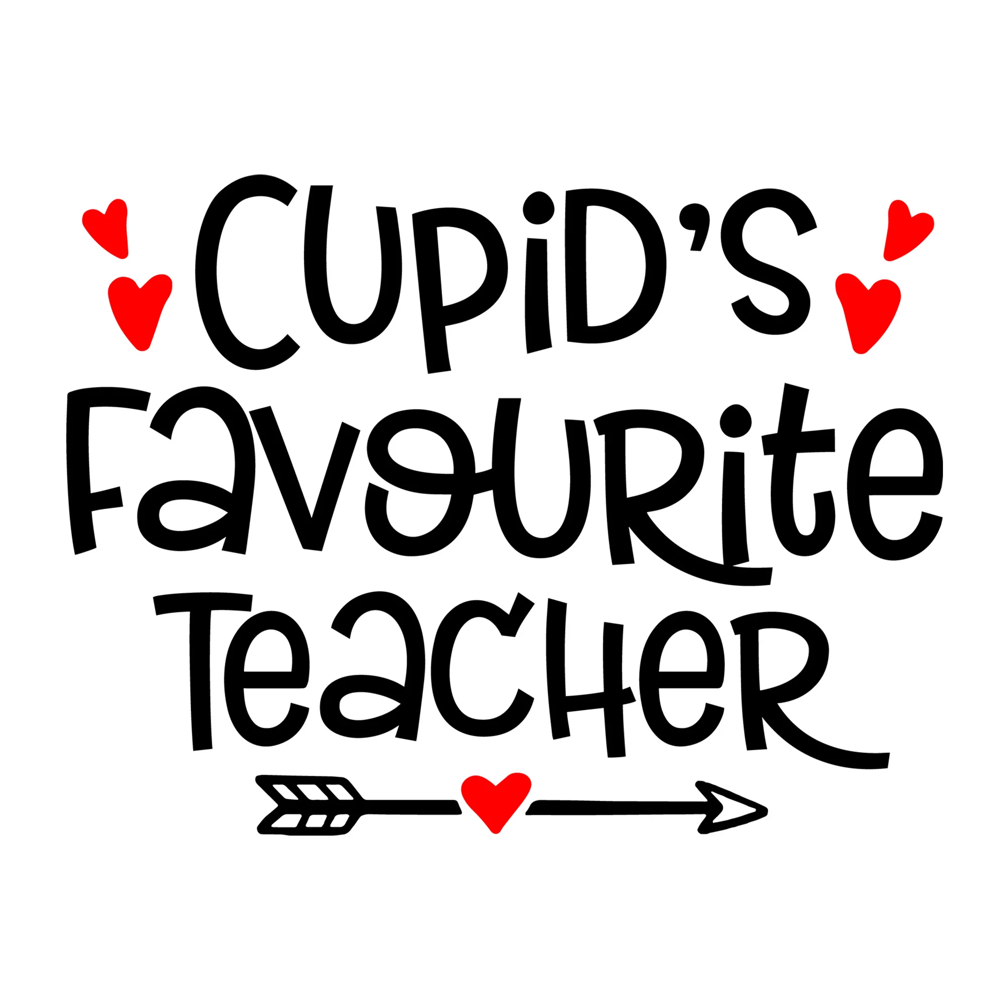 Cupid's Favourite Teacher SVG