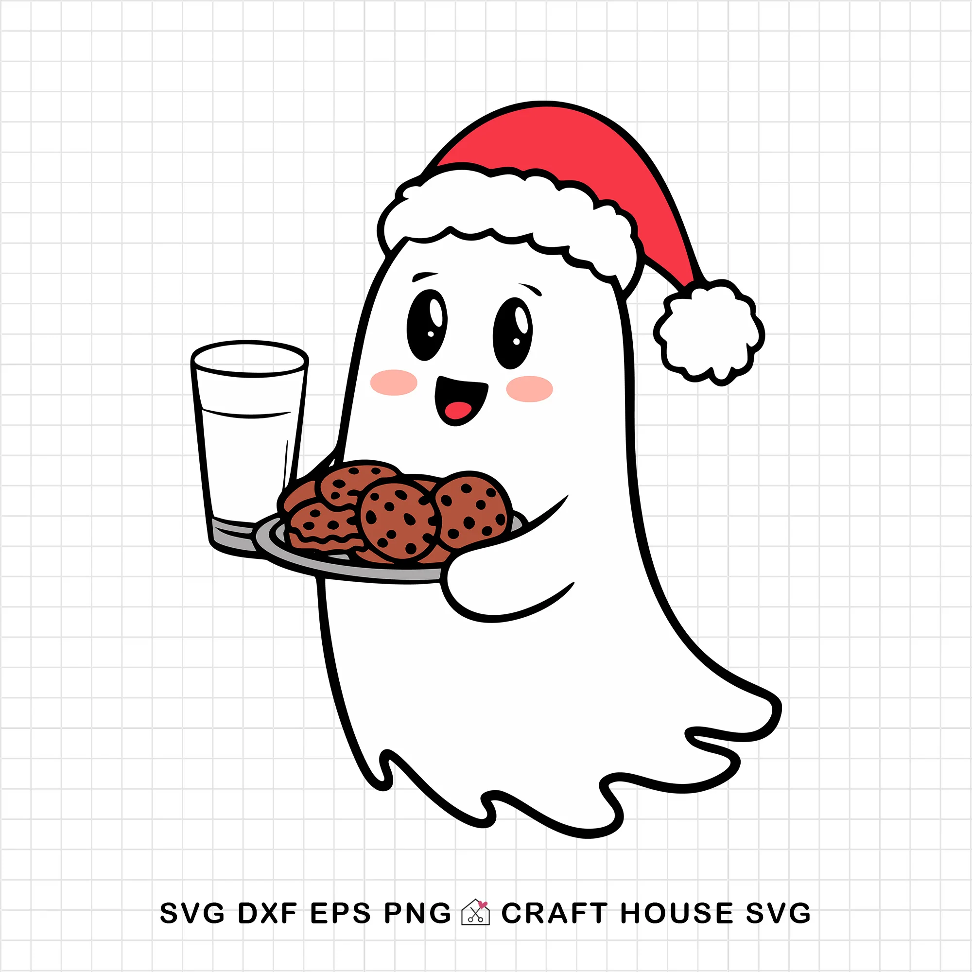 Cute Christmas Ghost SVG Bundle - Image 14