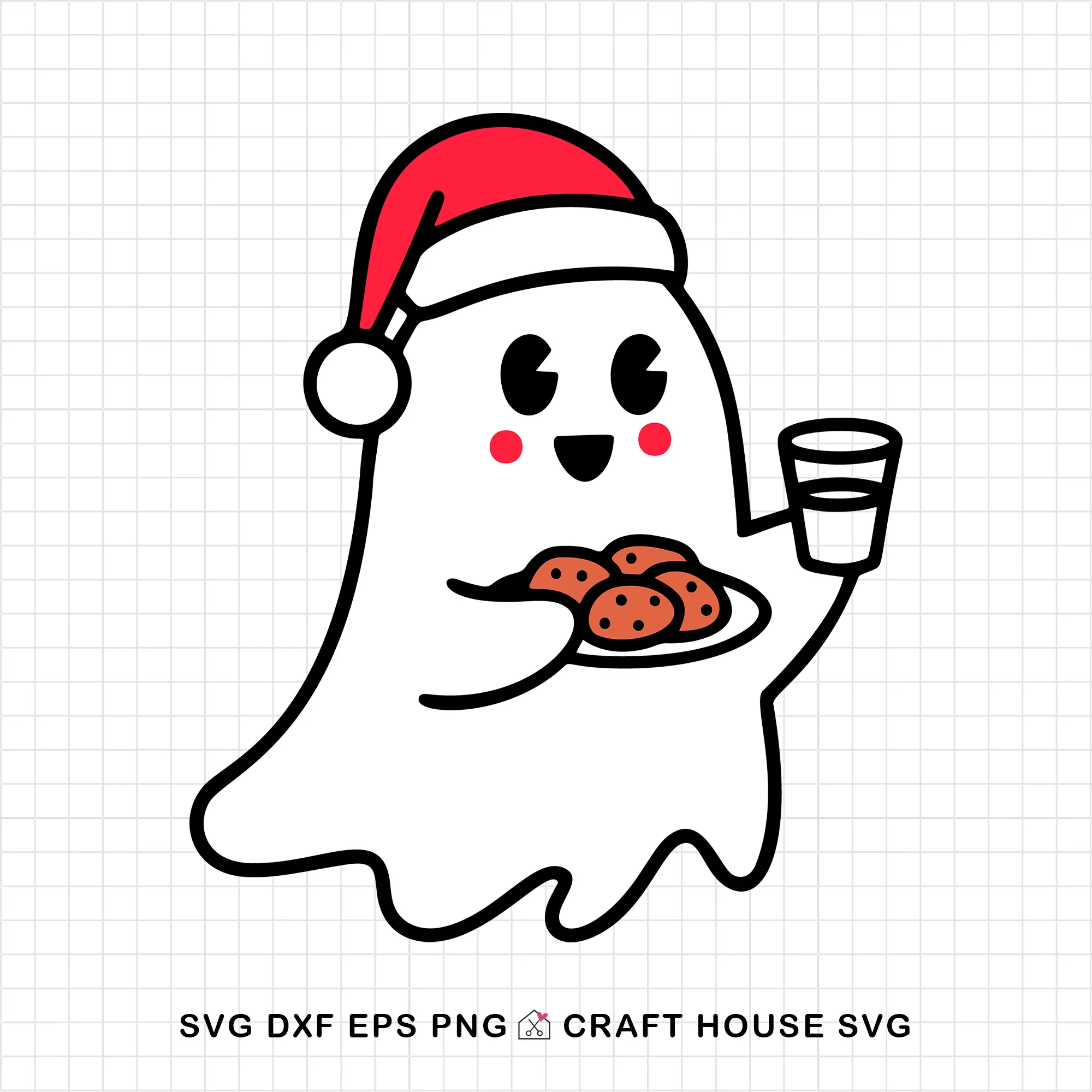 Cute Christmas Ghost SVG Bundle - Image 16