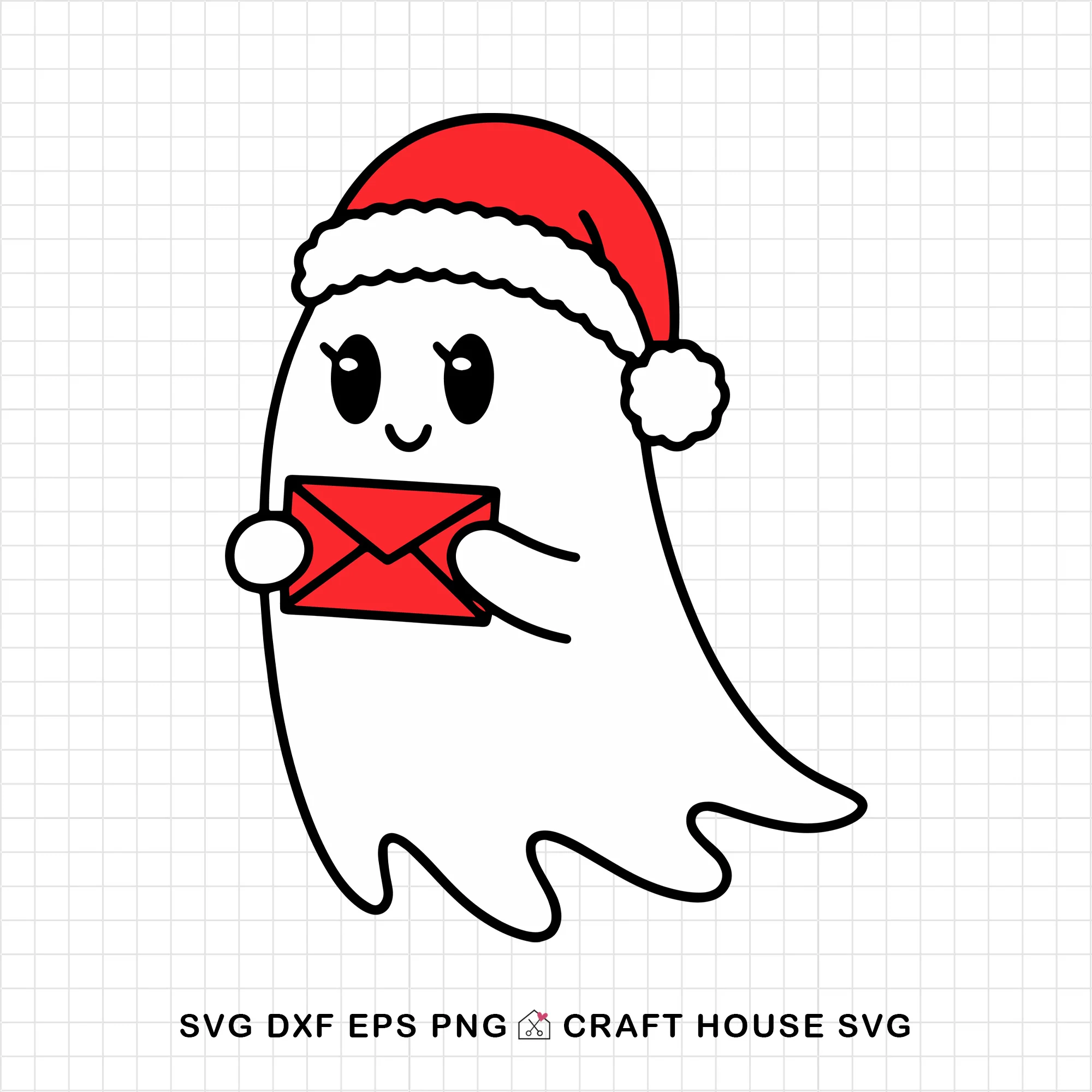 Cute Christmas Ghost SVG Bundle - Image 17