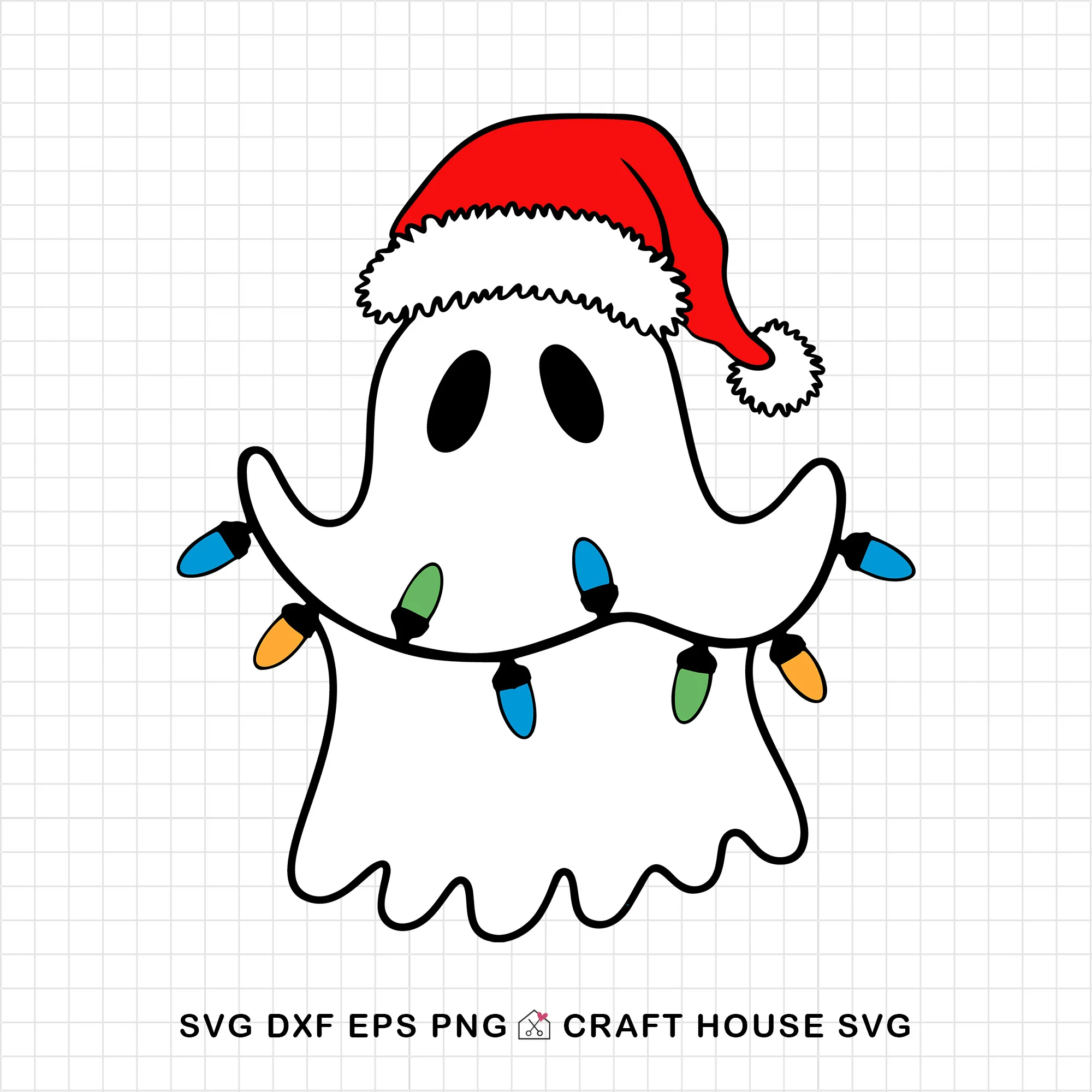Cute Christmas Ghost SVG Bundle - Image 24