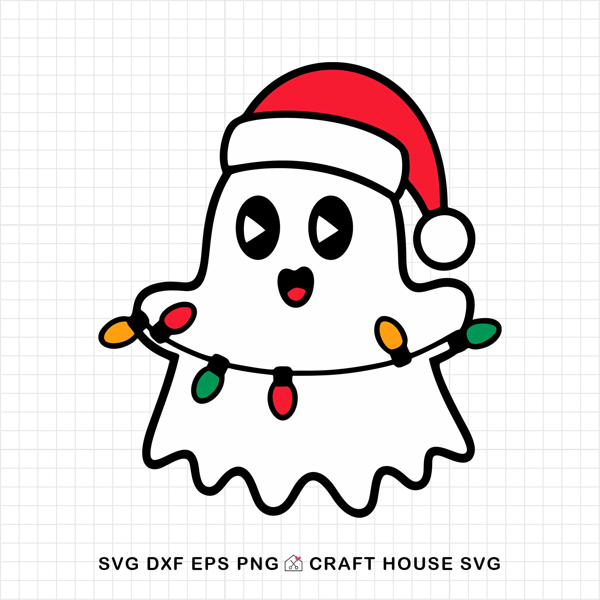 Cute Christmas Ghost SVG Bundle - Image 26
