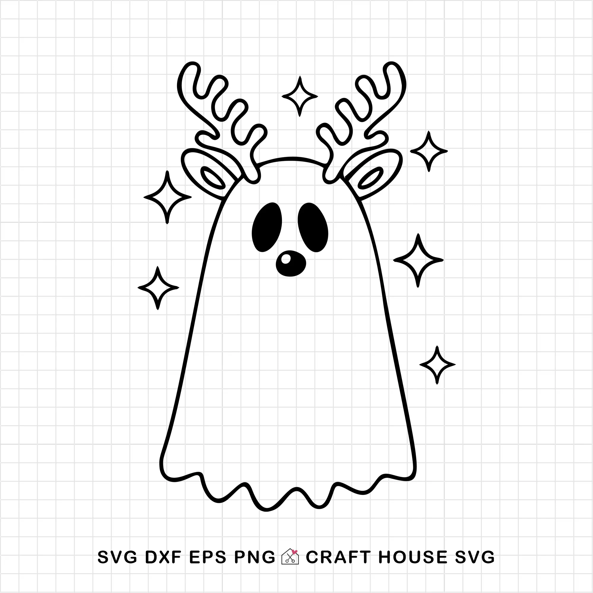 Cute Christmas Ghost SVG Bundle - Image 28
