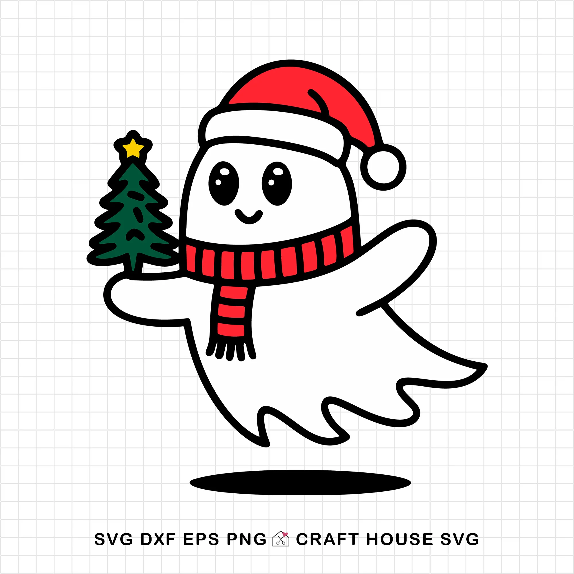 Cute Christmas Ghost SVG Bundle - Image 8