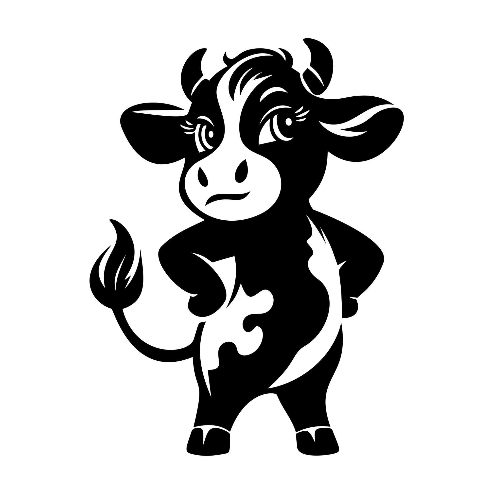 Cute Cow Silhouette SVG