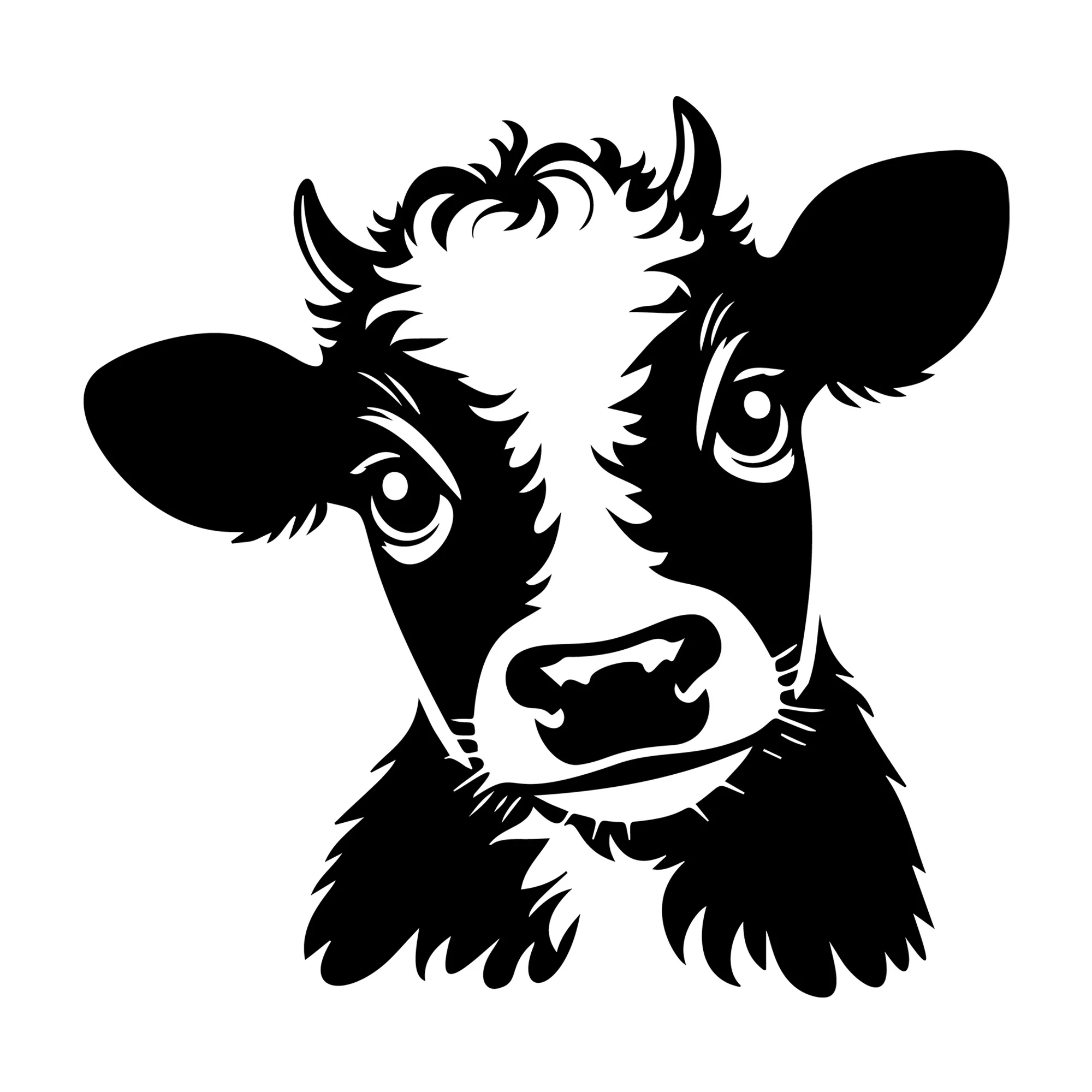 Cute Cow Silhouette SVG