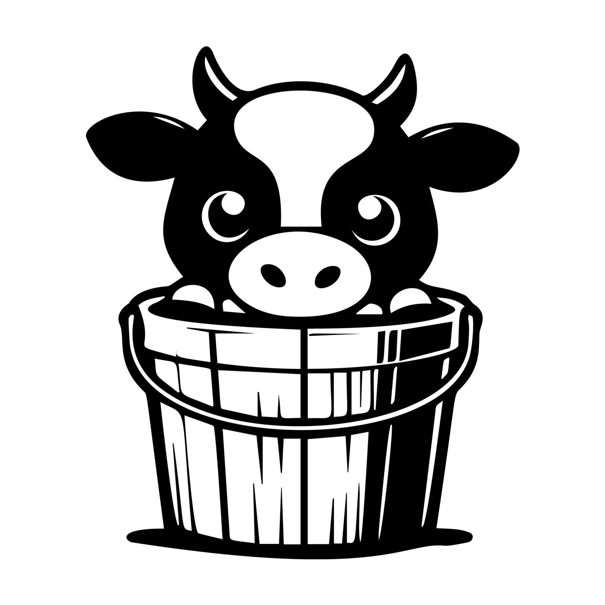 Cute Cow Silhouette SVG