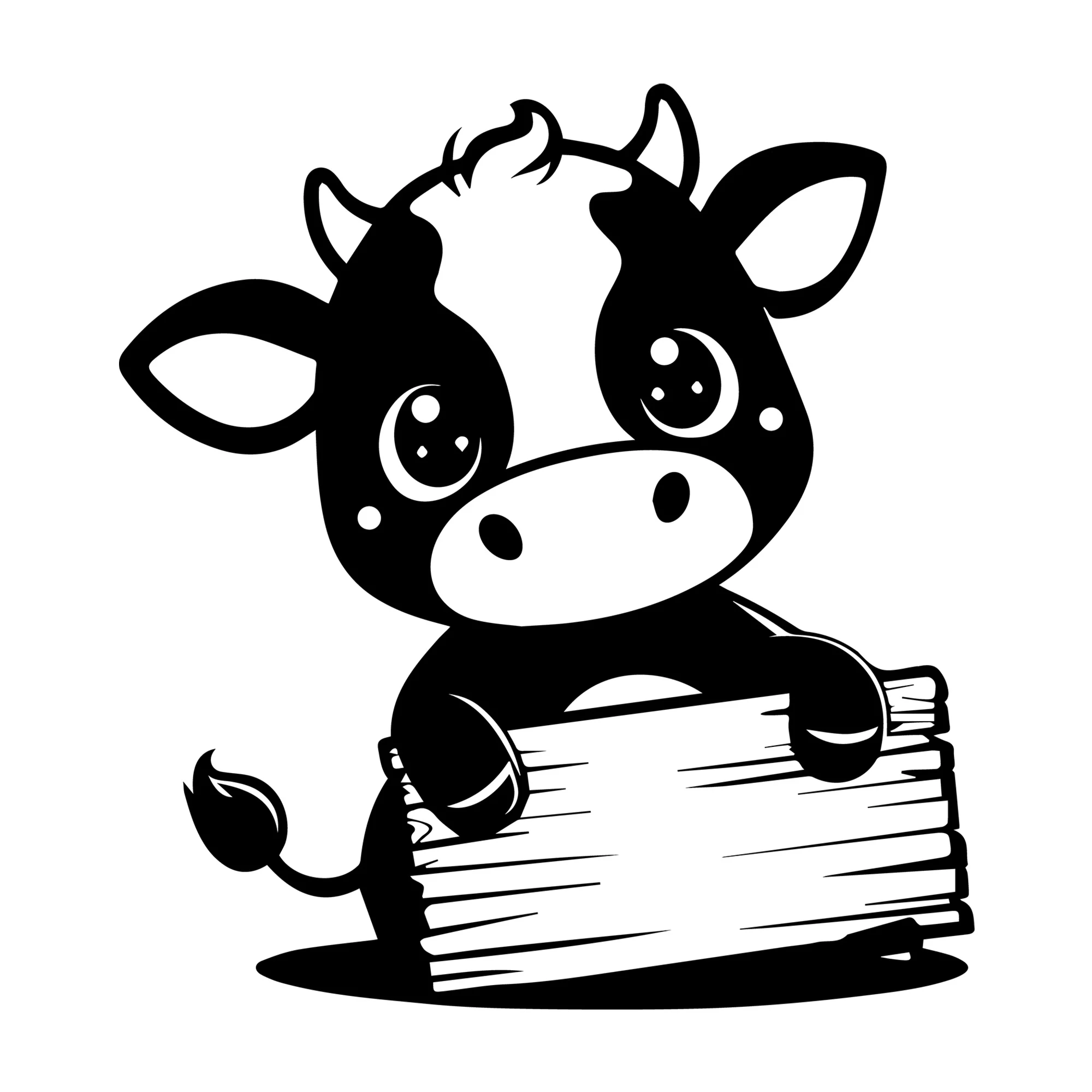 Cute Cow Silhouette SVG