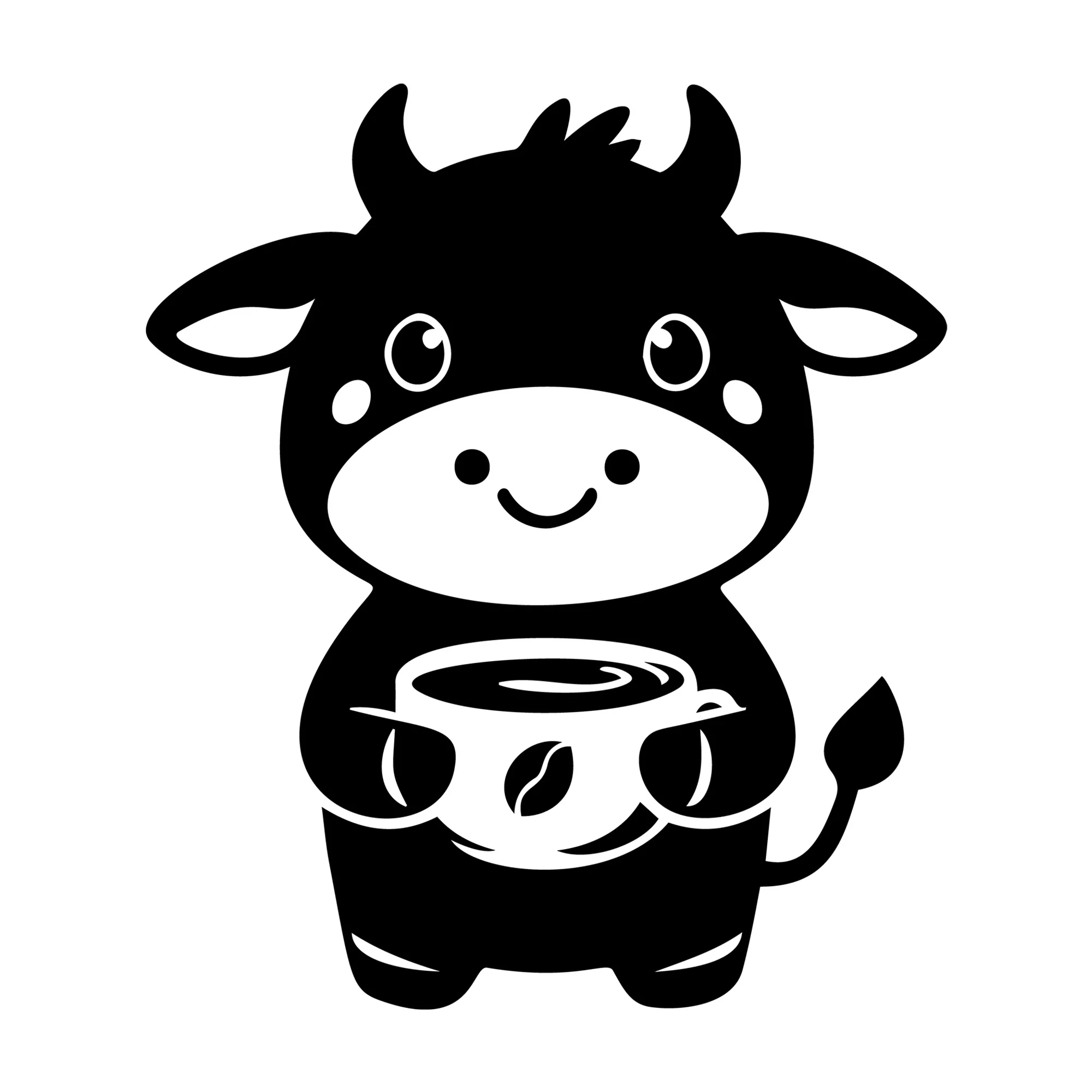 Cute Cow Silhouette SVG