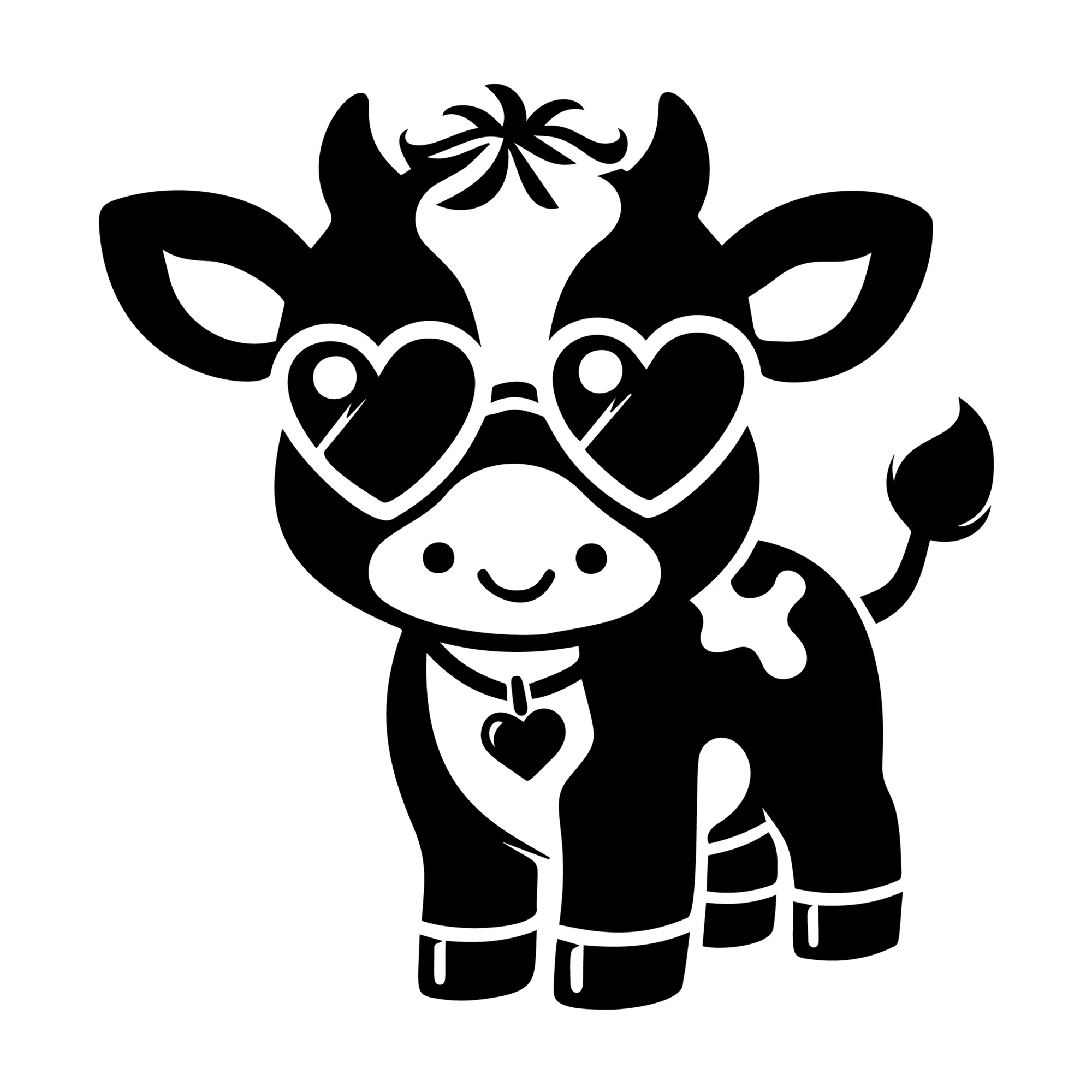 Cute Cow Silhouette SVG