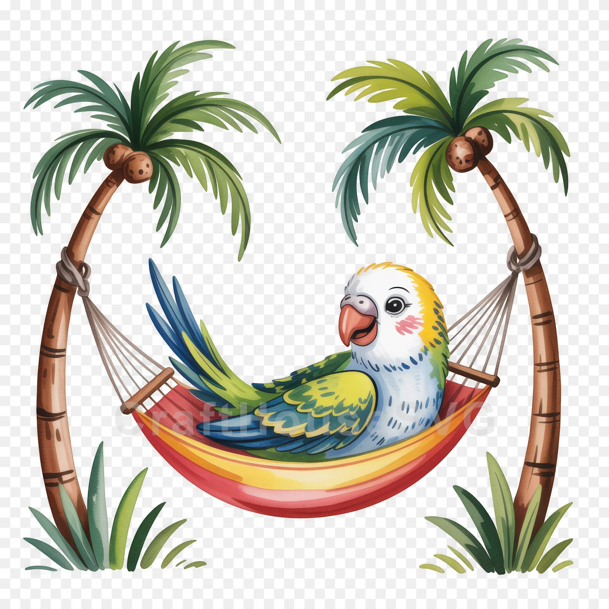 Cute Summer Animals Clipart Bundle - Image 21