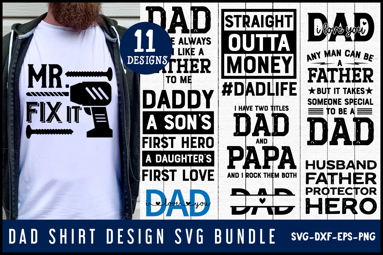Dad Shirt SVG Bundle - Image 2