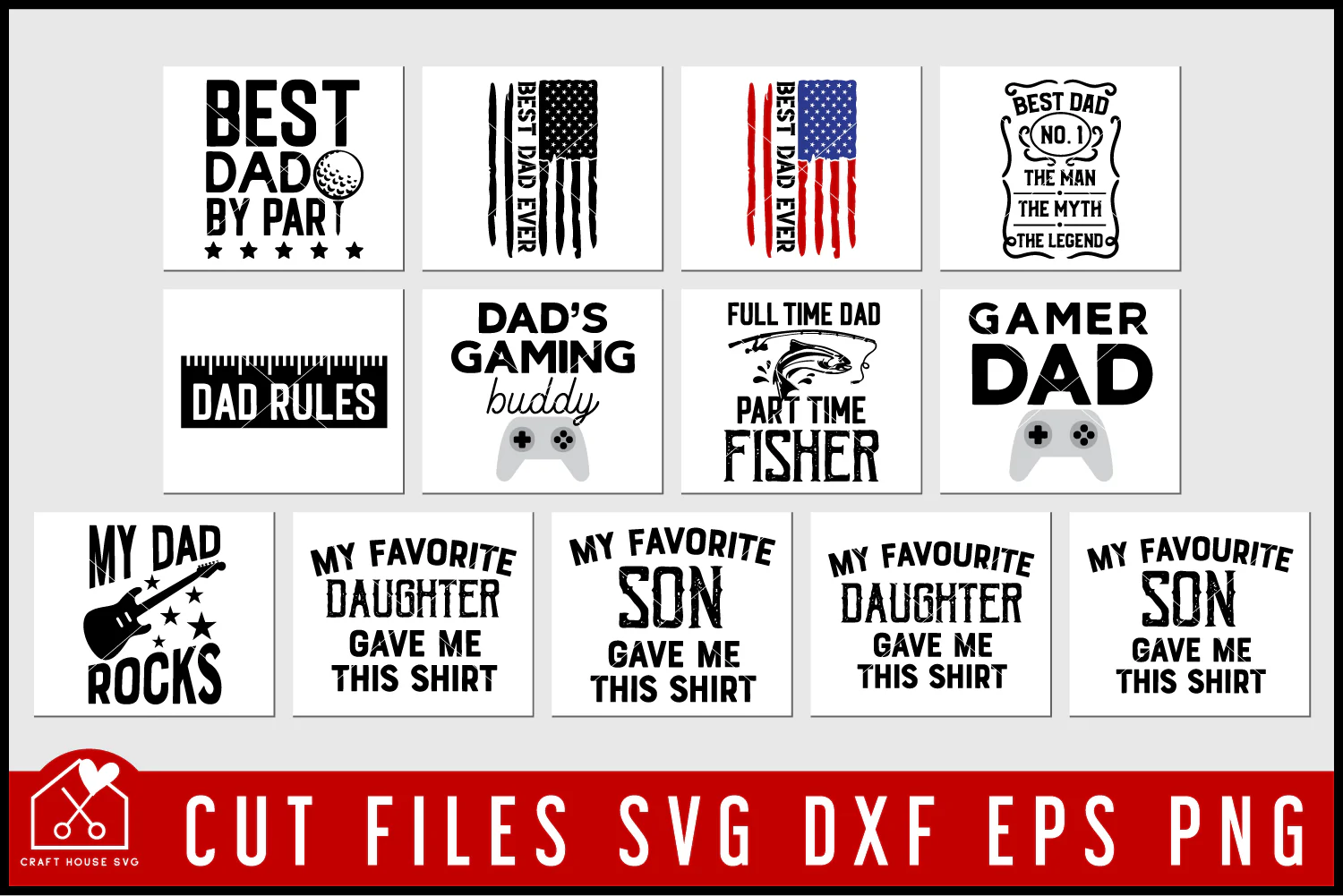 Dad SVG Bundle Father's Day Shirt - Image 3