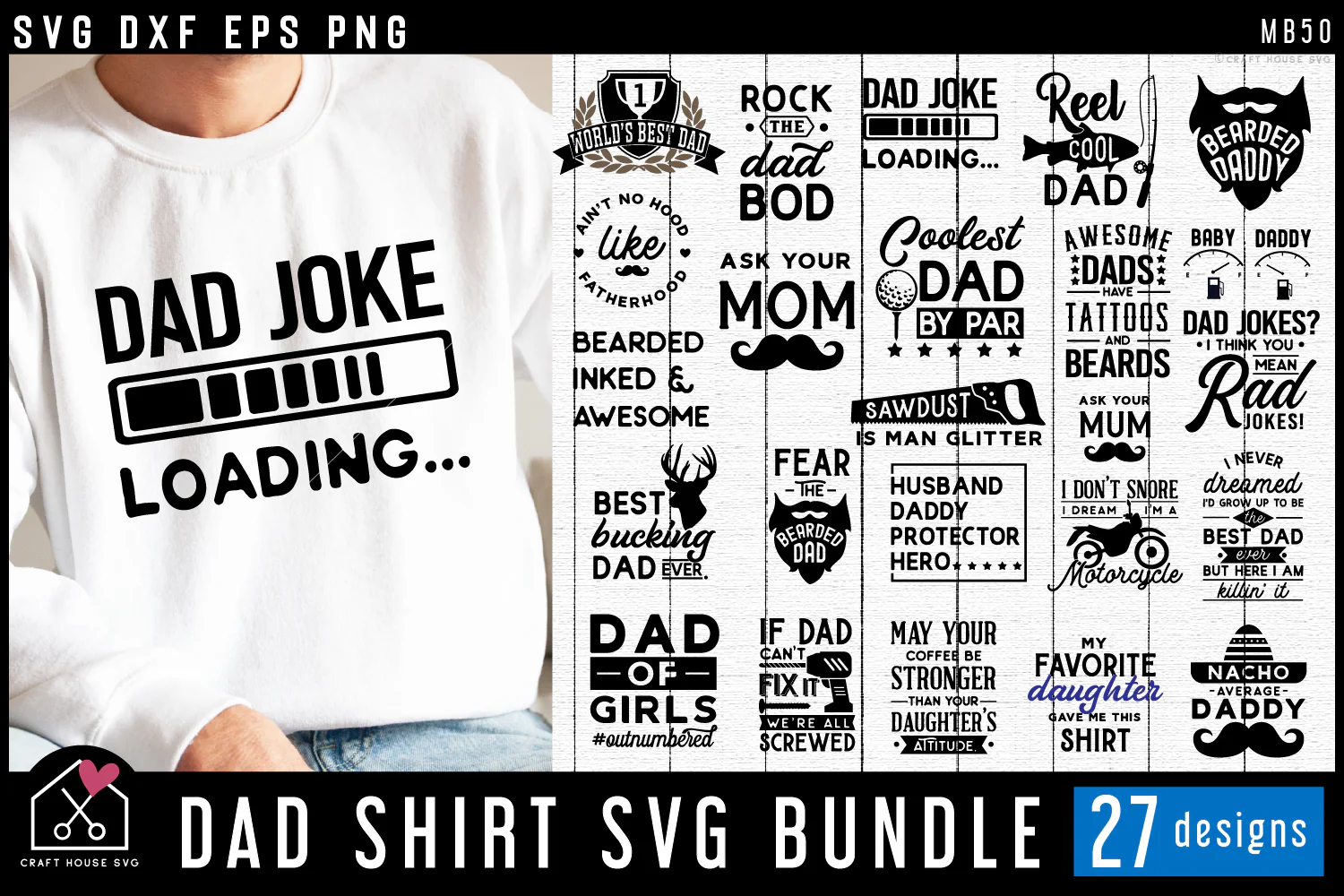 Dad Shirt SVG Bundle - Image 4