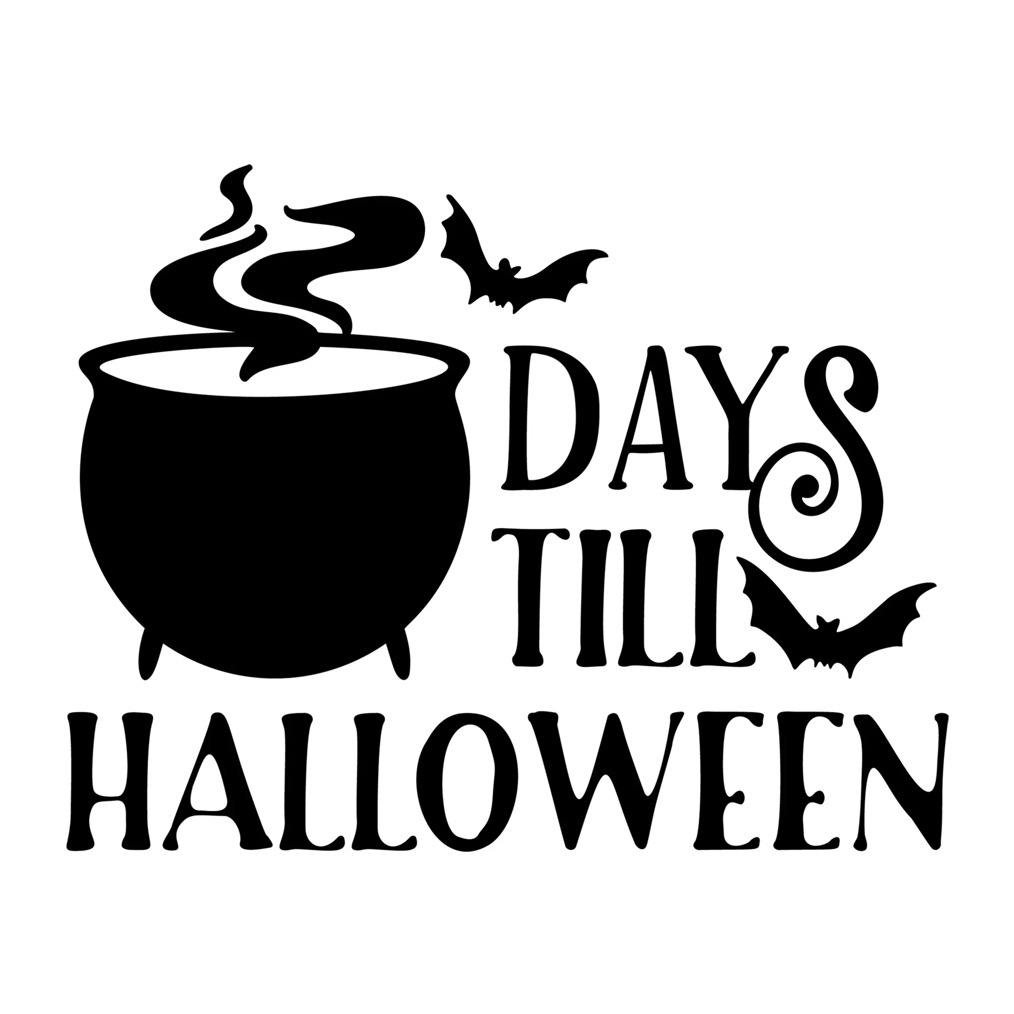Days Till Halloween SVG