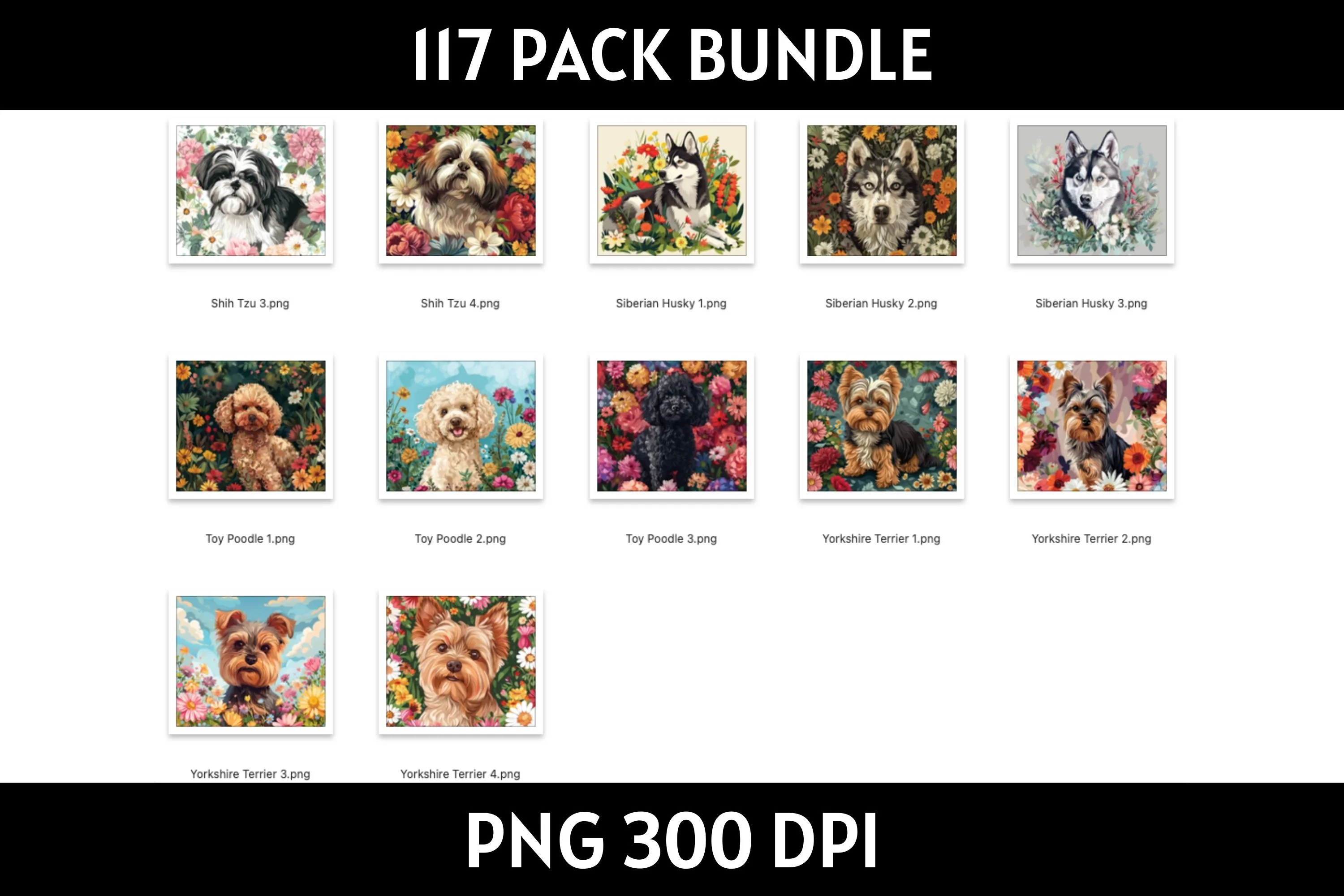 Dog Illustration Tumbler Sublimation Bundle PNG 20 oz - Image 11