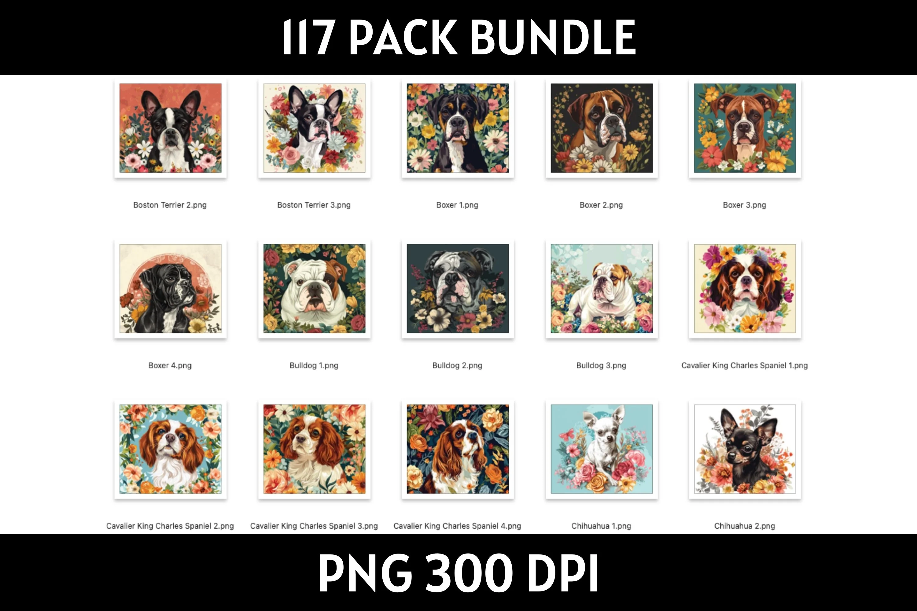Dog Illustration Tumbler Sublimation Bundle PNG 20 oz - Image 5