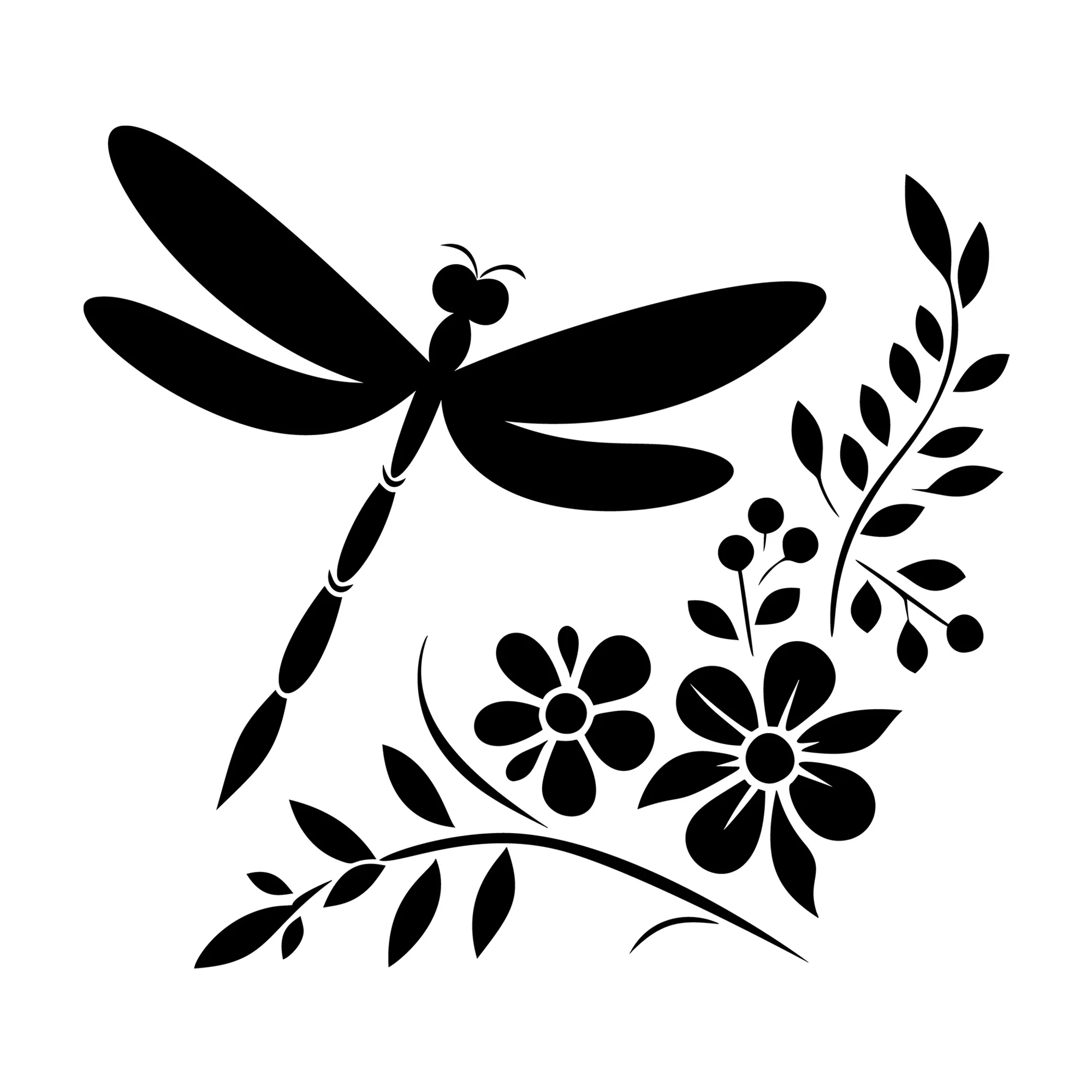 Dragonfly Silhouette SVG